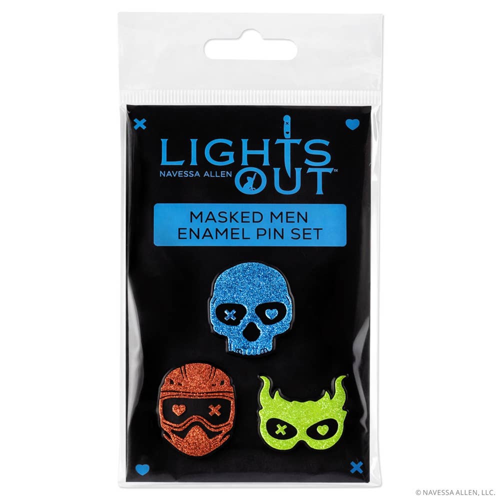 Into Darkness Series: Masked Men Enamel Pins (3-Pack)