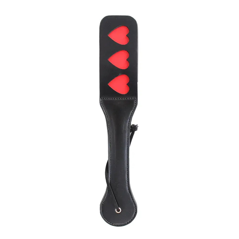 Paddle - 3 Hearts Imprint PVC Impact Slapper