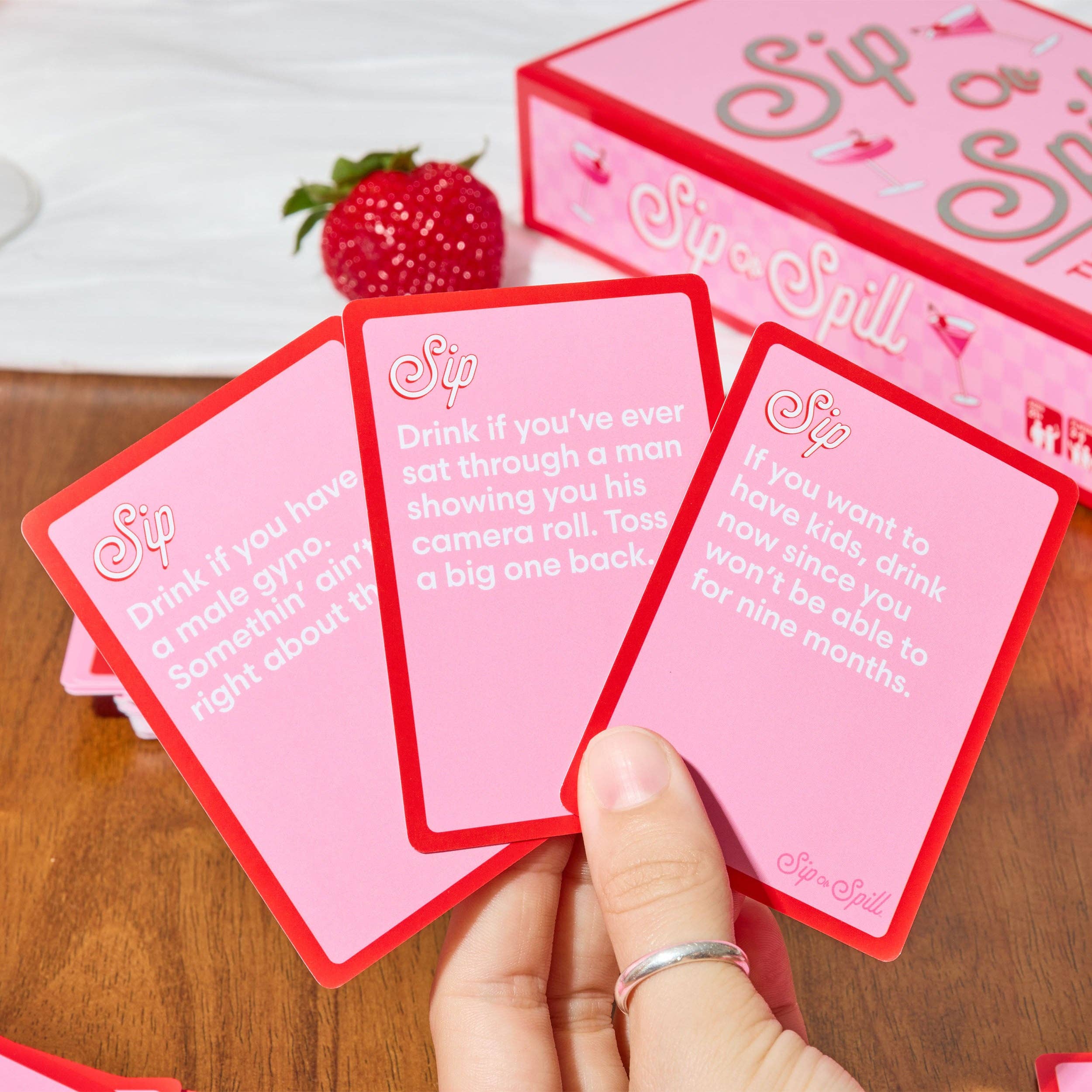 Sip or Spill — The Girl's Night Drinking Game by Relatable