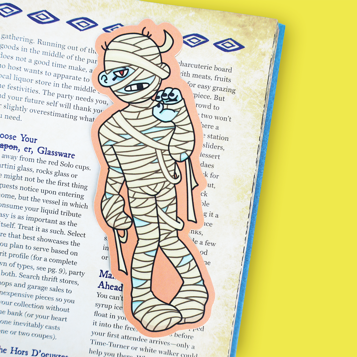 Mummy Monster Pharoah Halloween Bookmark