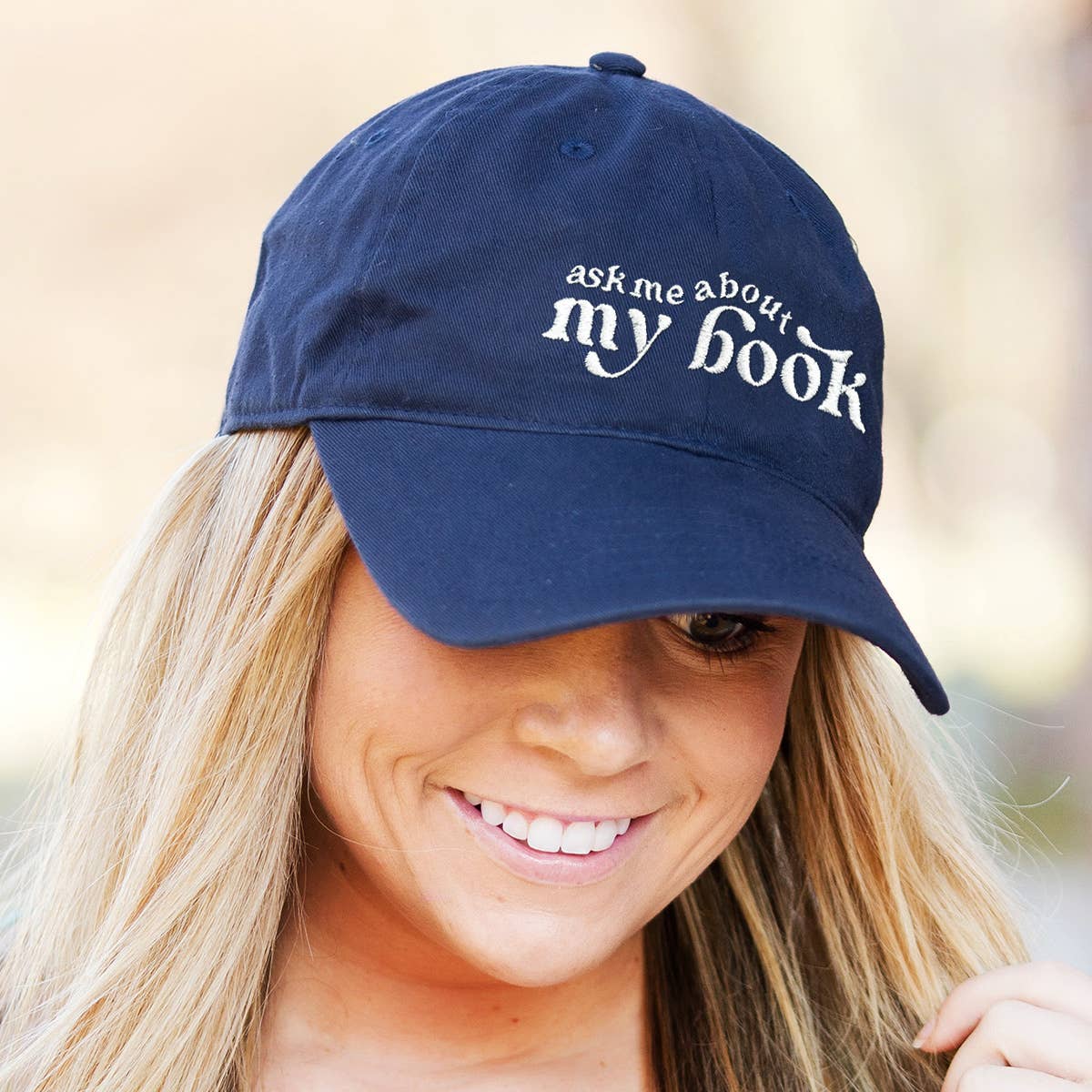 Ask Me About My Book Cap