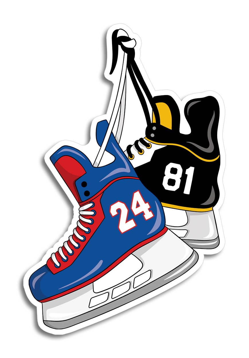 Heated Rivalry Hockey Skates Die Cut Sticker