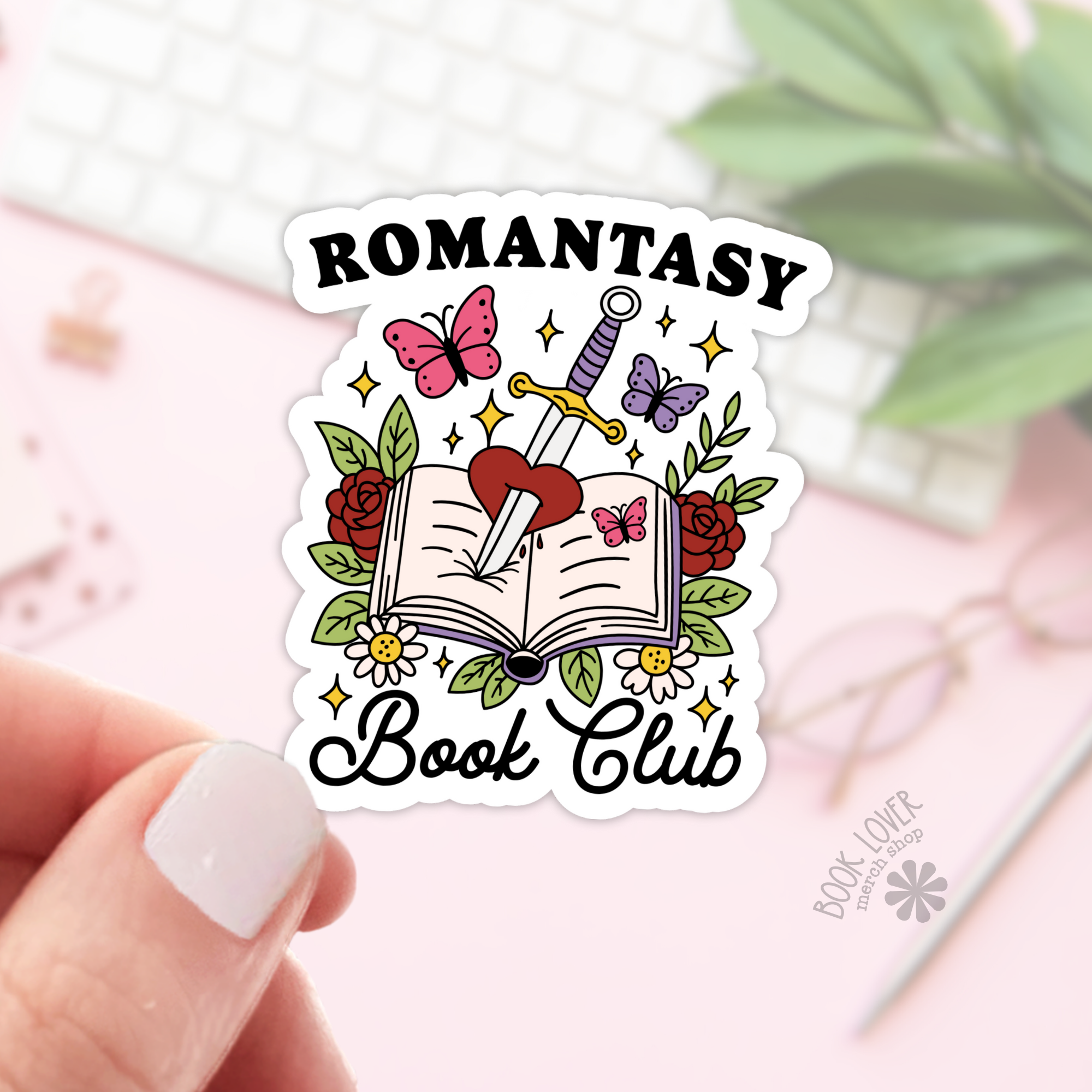 Romantasy Book Club Stickers  / Bookish Merch, Book Lover