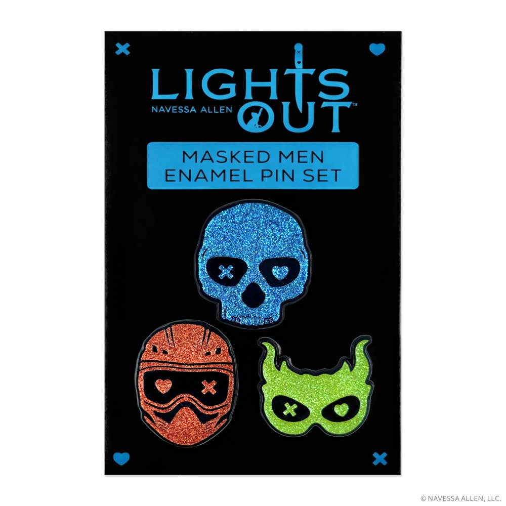Into Darkness Series: Masked Men Enamel Pins (3-Pack)