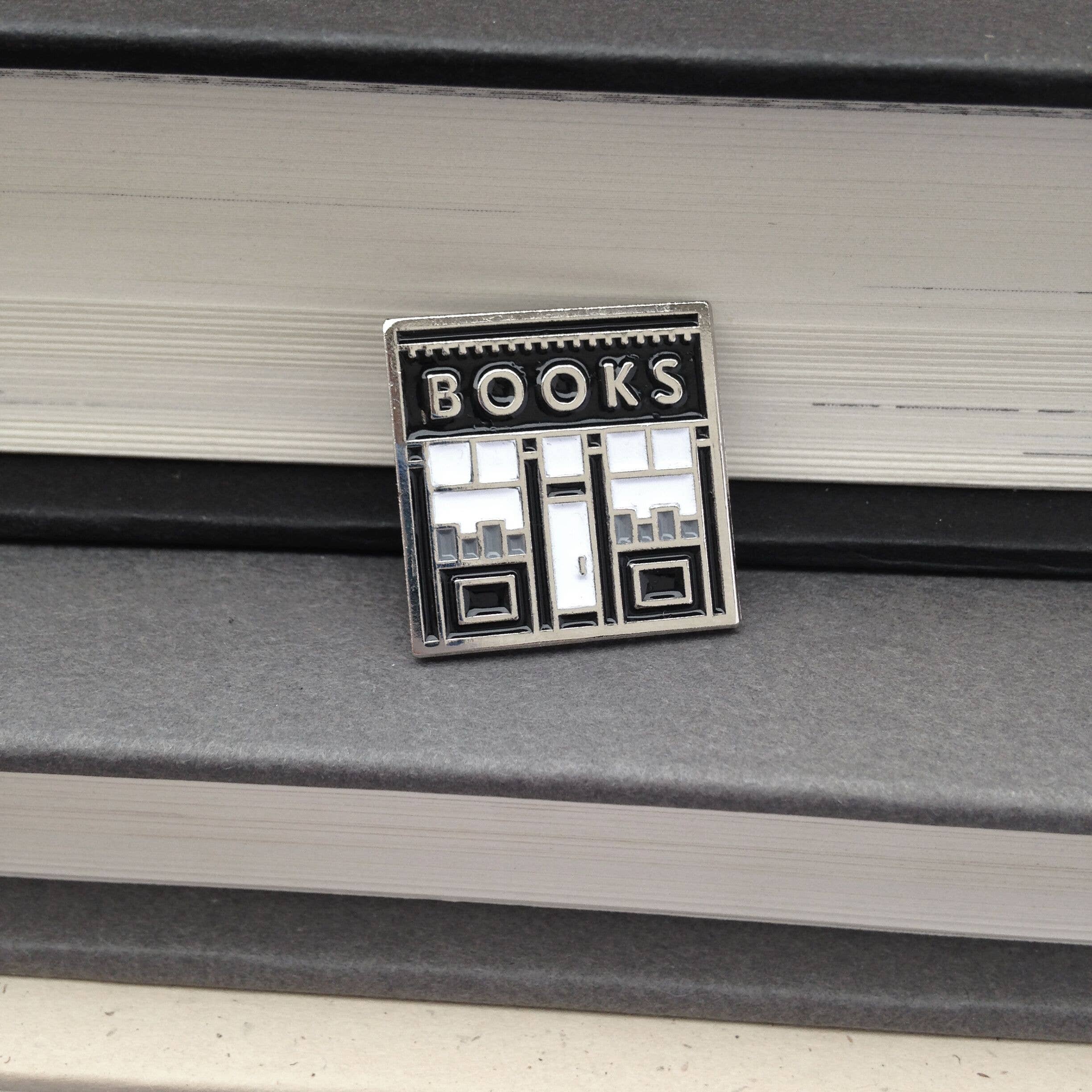Book Shop enamel pin - bookstore pin - bookshop