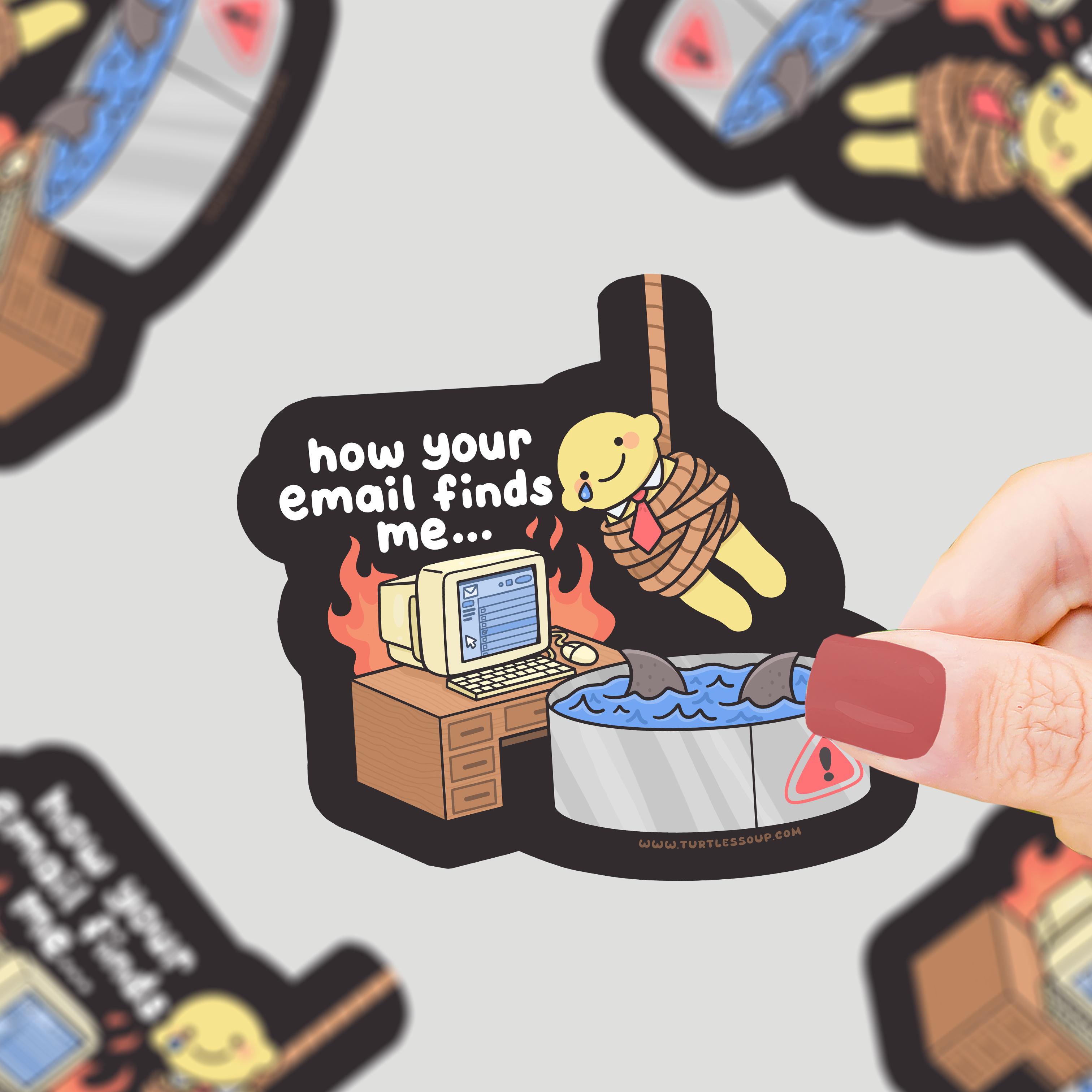 How Email Finds Me | Office Job | Funny | Vinyl Sticker