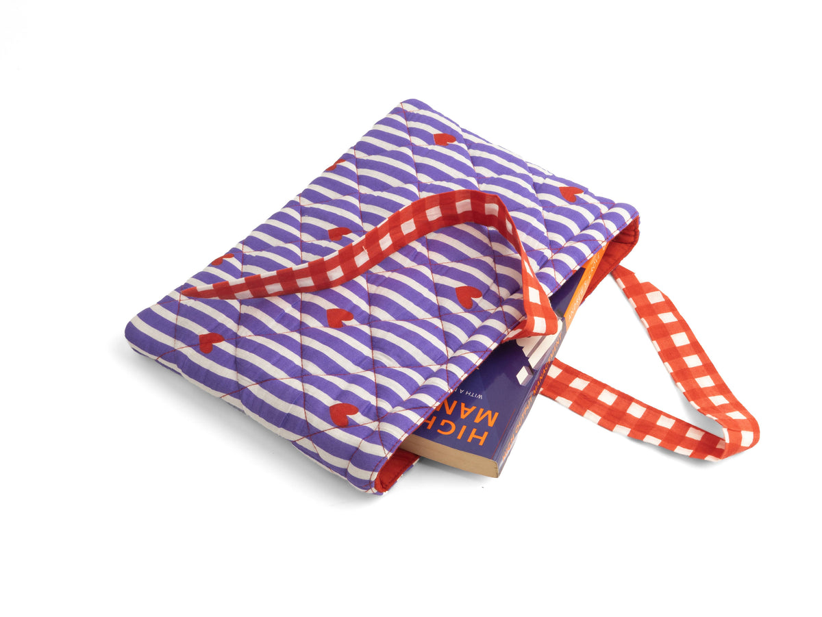 Book Cover | Quilted Book Sleeve | Cotton Book Cover