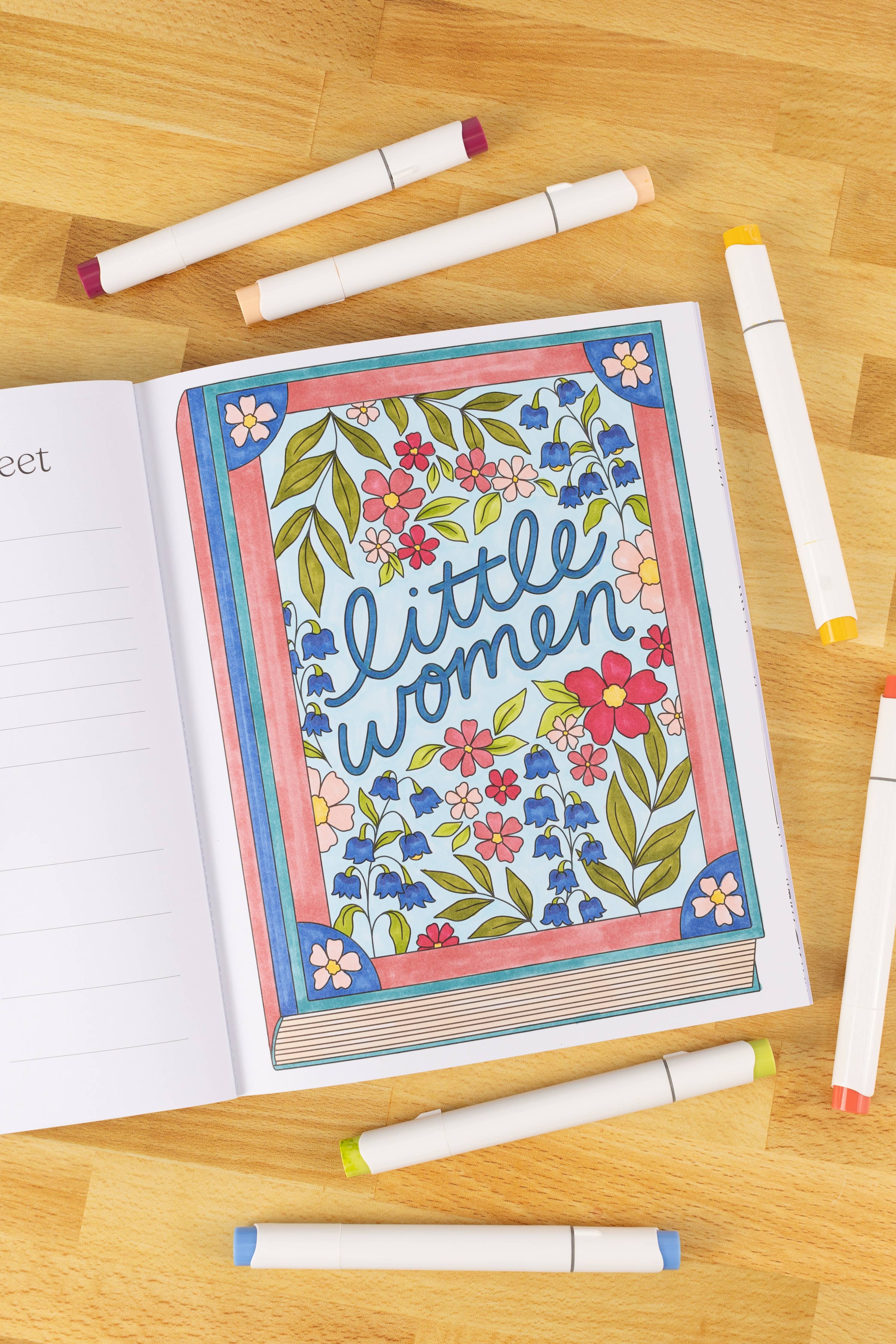 All Booked Up Coloring Book | Bookish & Reading