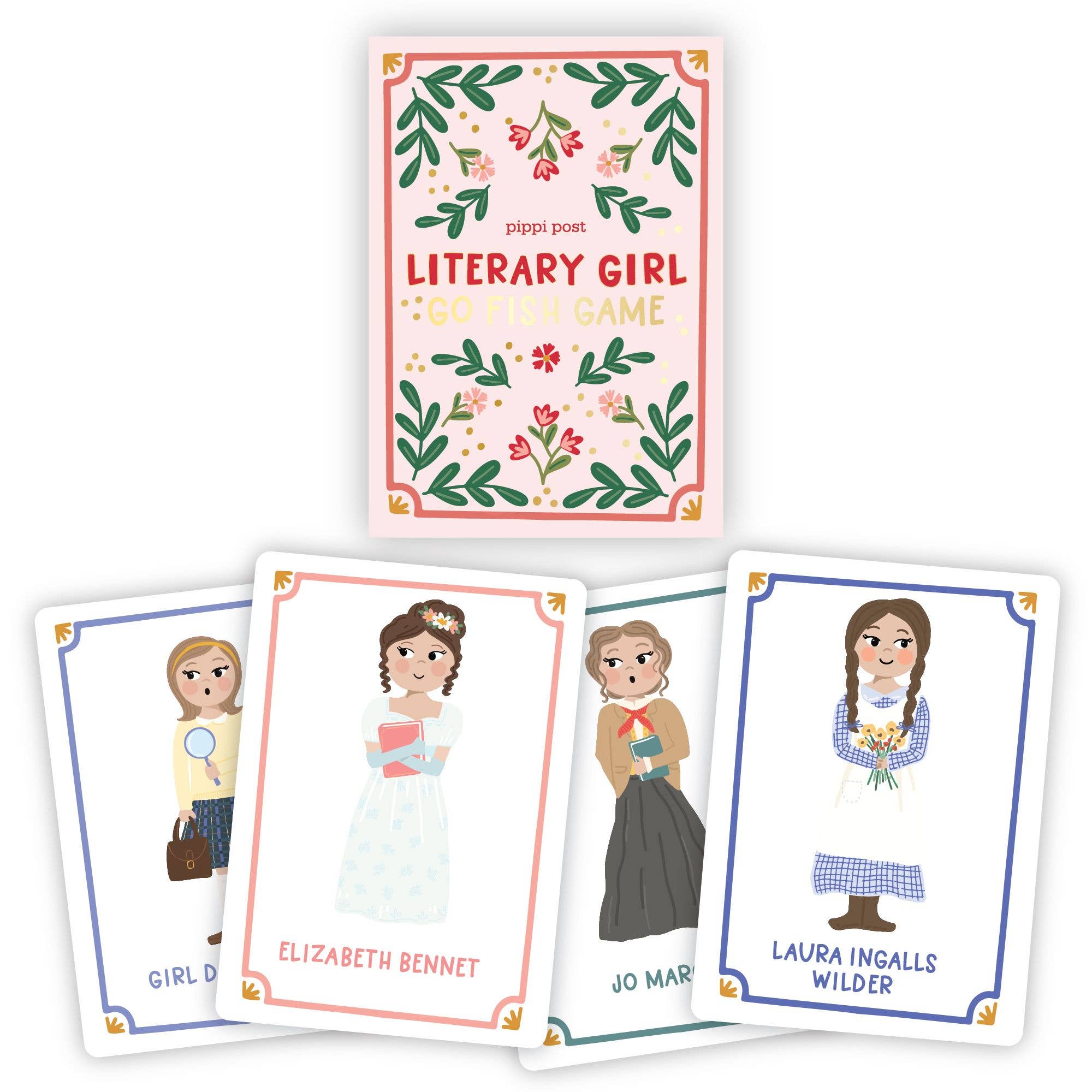 Literary Girls Go Fish Card Game