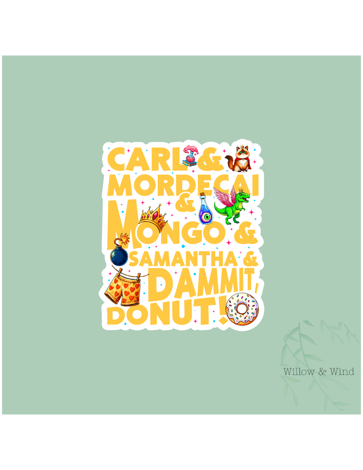 Dungeon Crawler Carl Names - Dungeon Crawler Carl Sticker