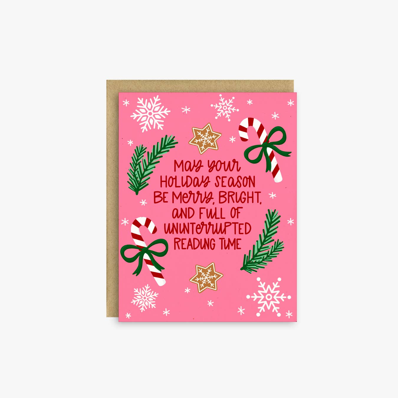Merry & Bright Reading Time – Book Lovers Christmas Card