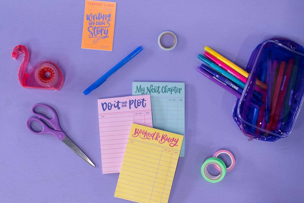 Do it for the Plot Notepad – Cute Bookish Reading Stationery