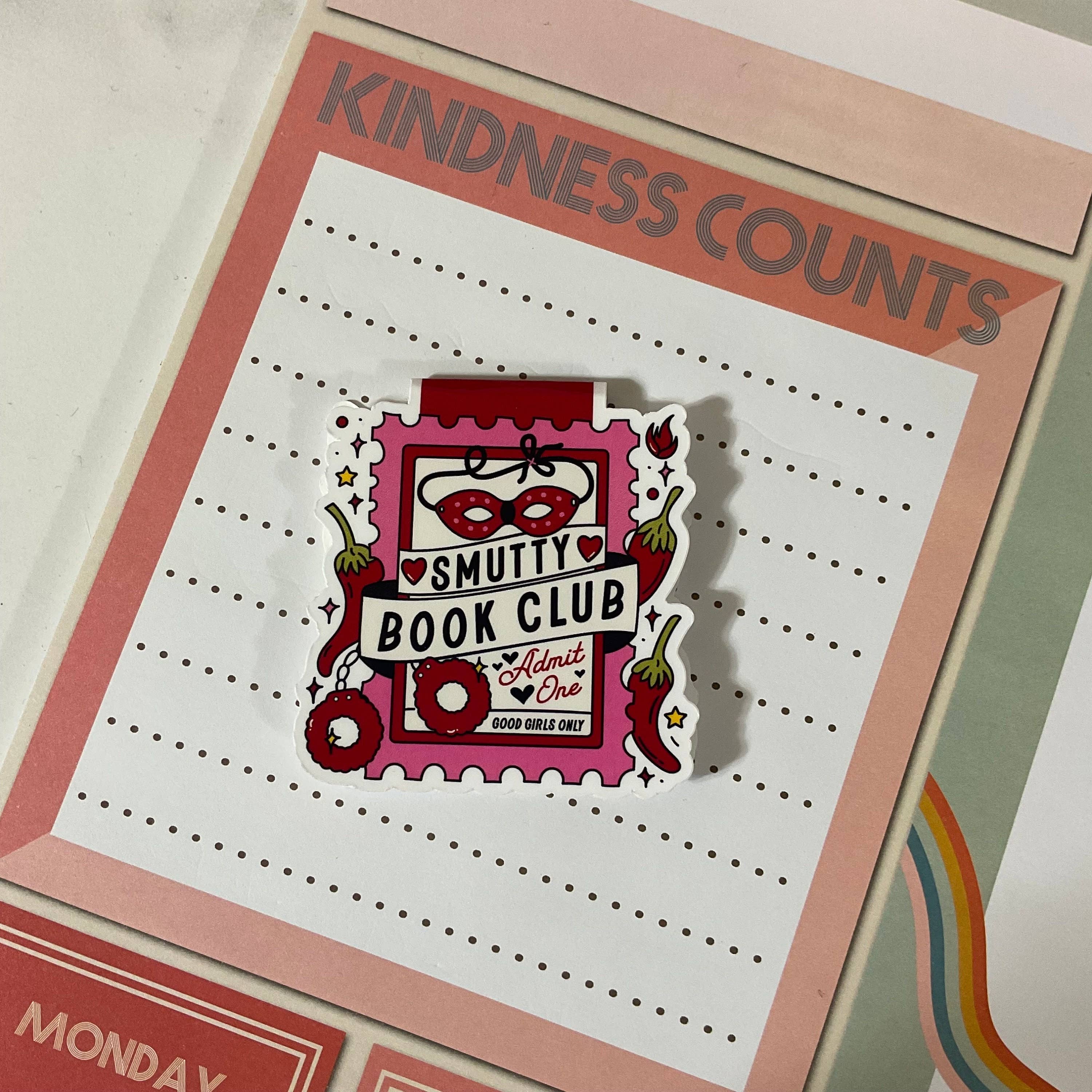 Smutty Book Club Magnetic Bookmark for Book Lovers