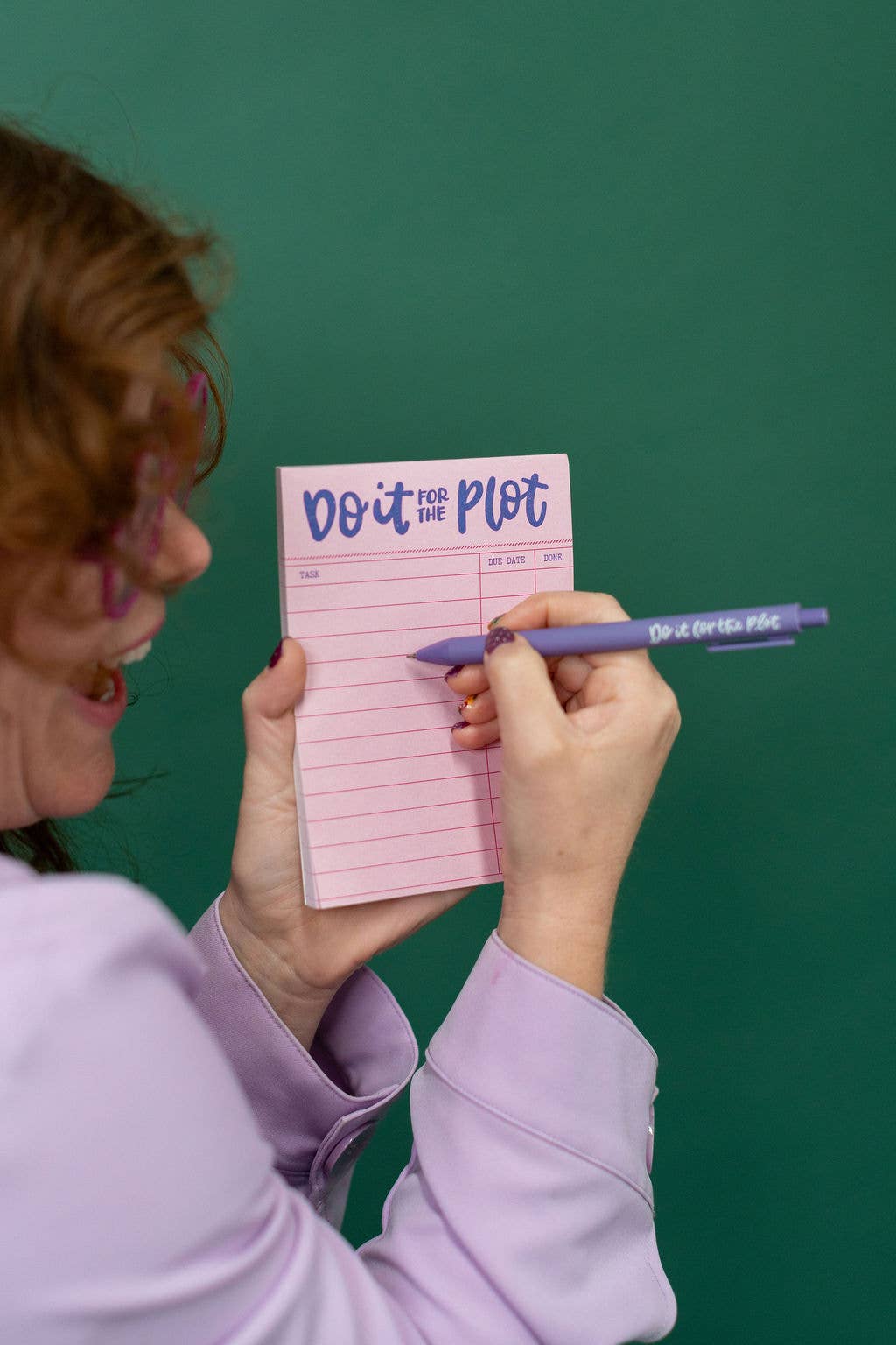 Do it for the Plot Notepad – Cute Bookish Reading Stationery