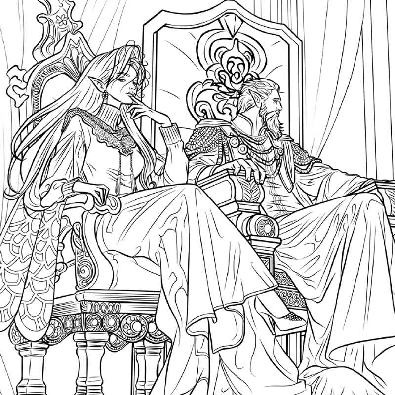 Romantasy Coloring Book by Daniela Liberona