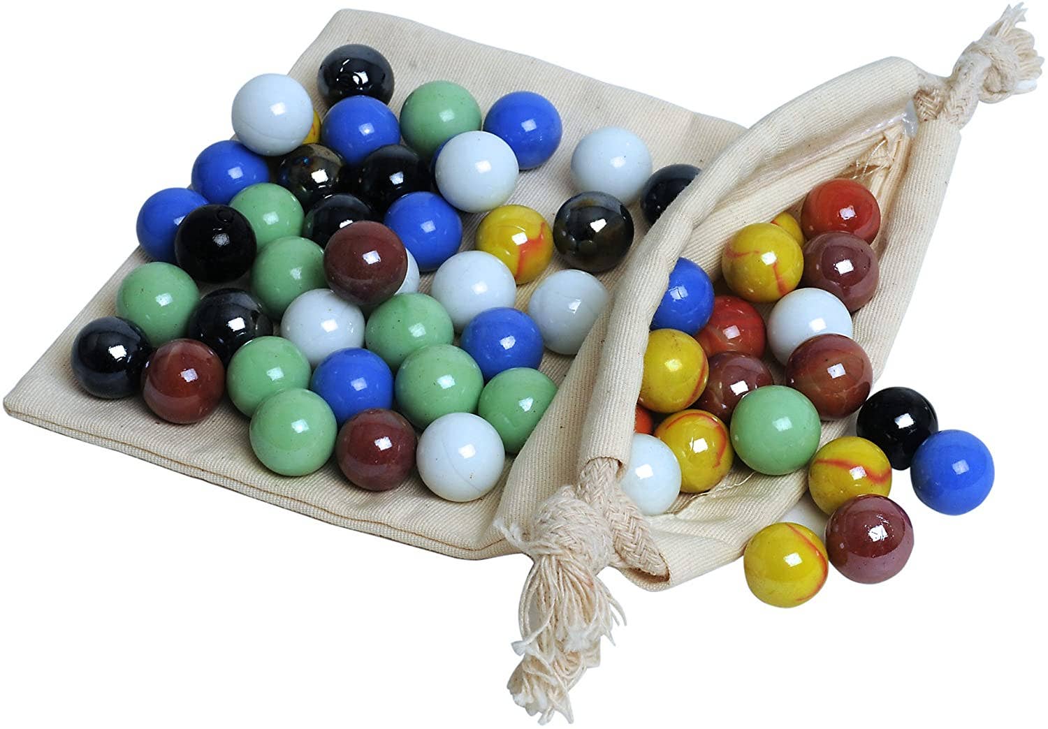 Wood Chinese Checkers Set with Glass Marbles - 11.5 Inch