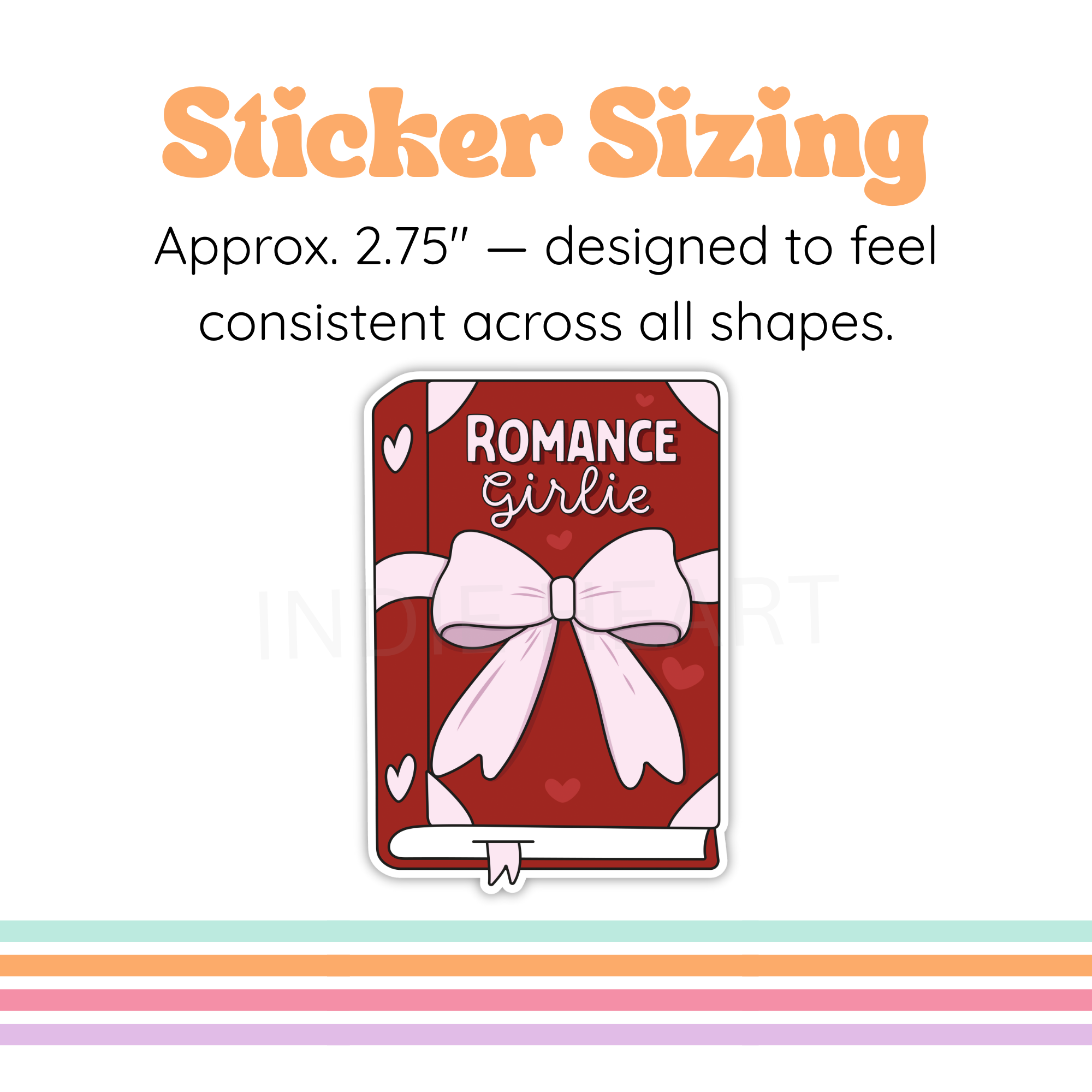Romance Girlie Coquette Bow Sticker
