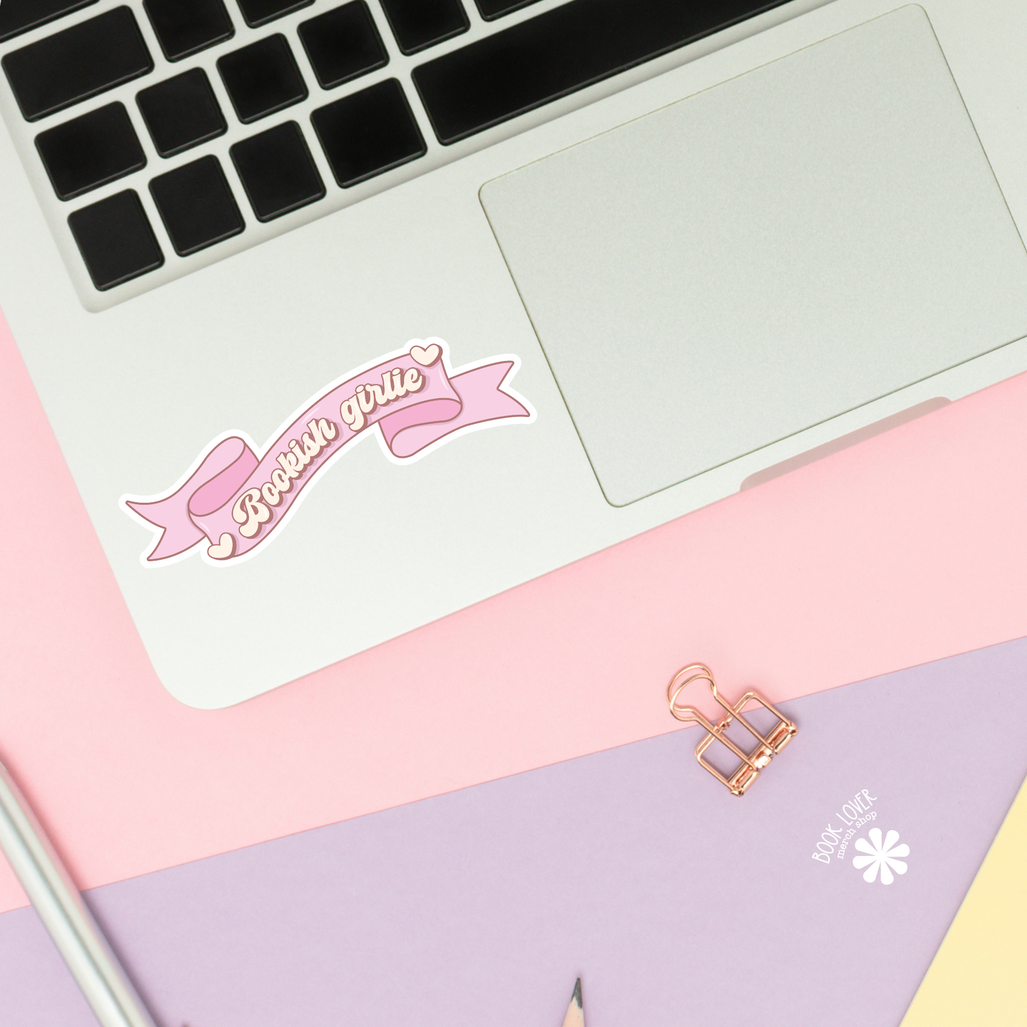 Bookish Girlie Banner Stickers / Bookish Stickers / Book
