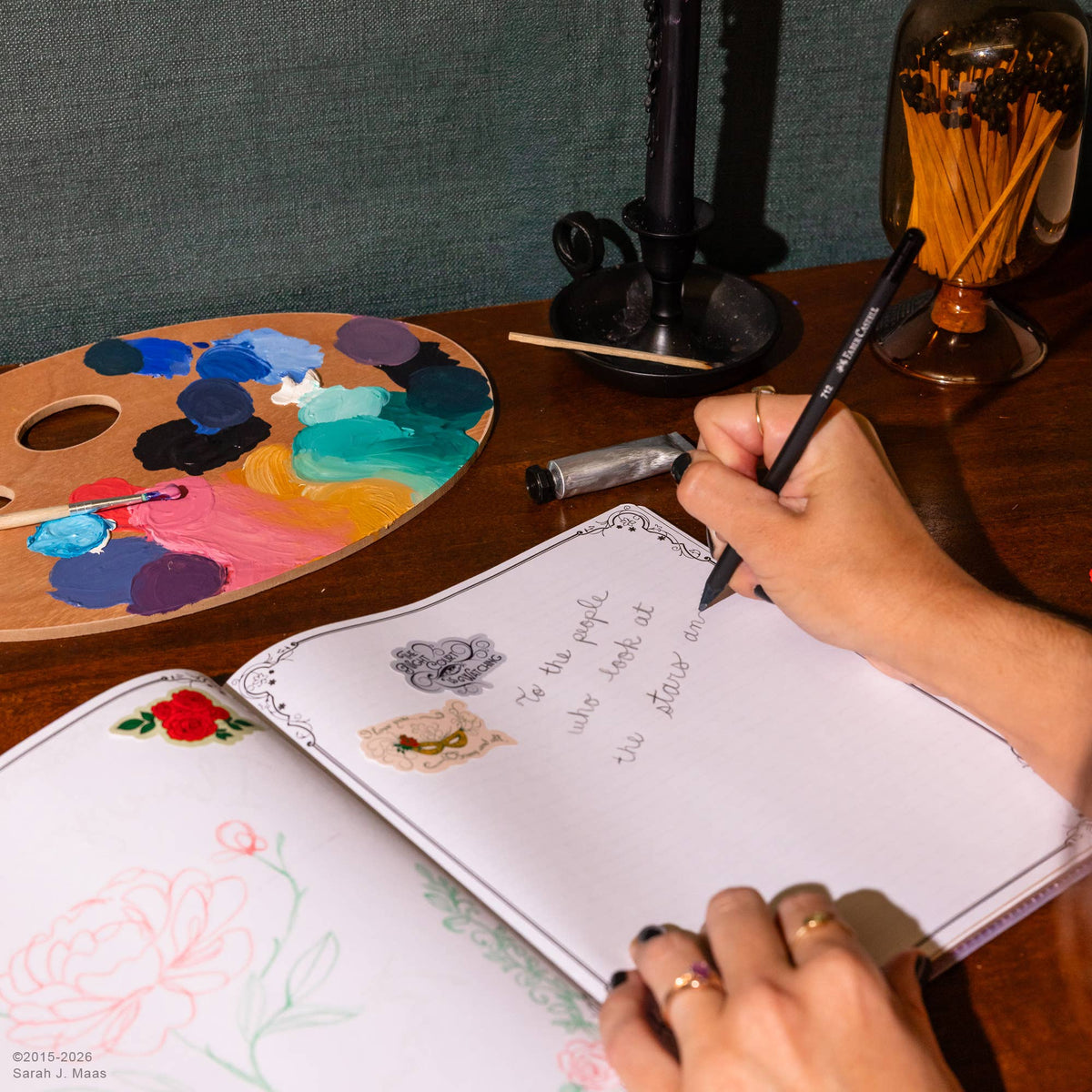 Creative  Journal, A Court of Thorns and Roses