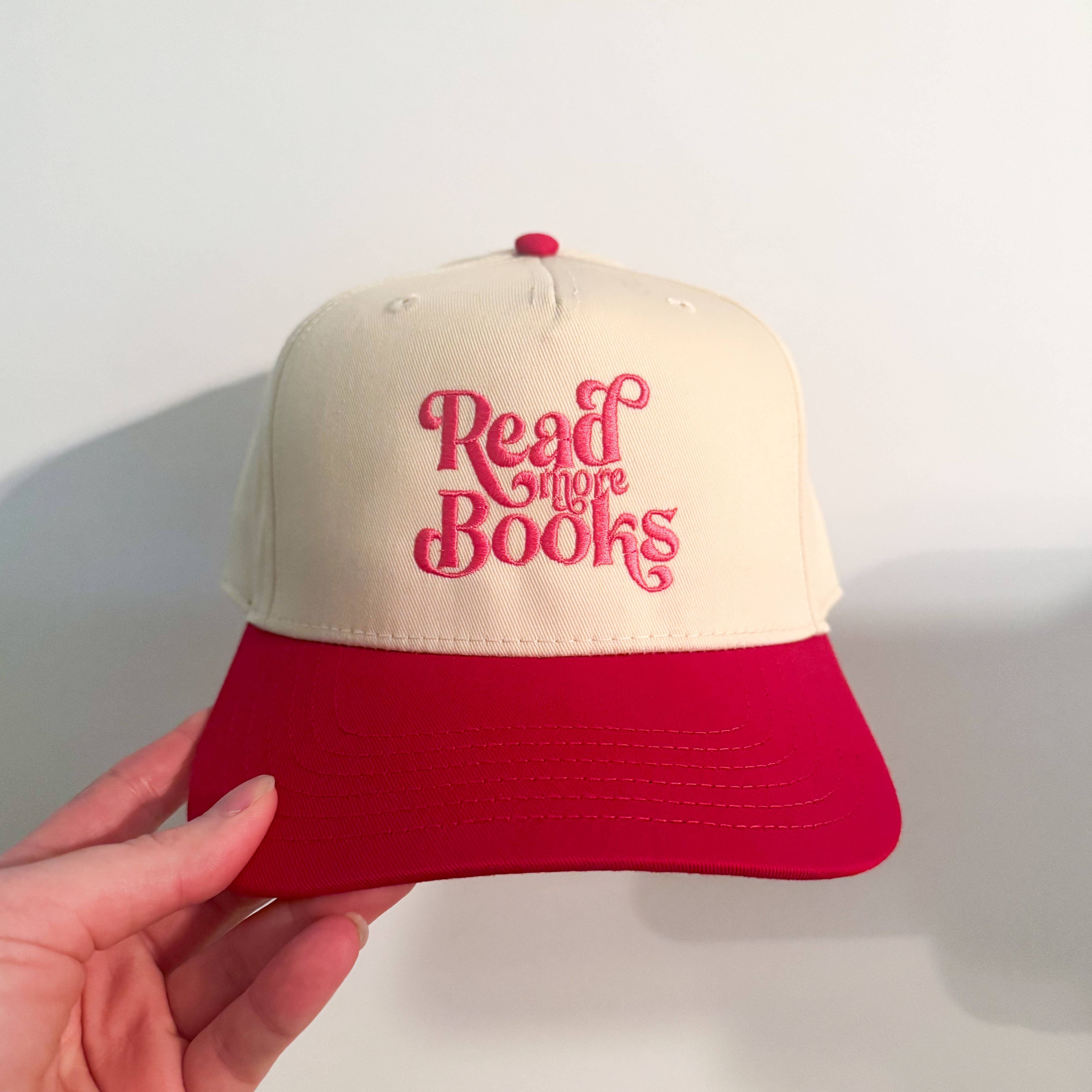 Read More Books Vintage Embroidered Trucker Hat