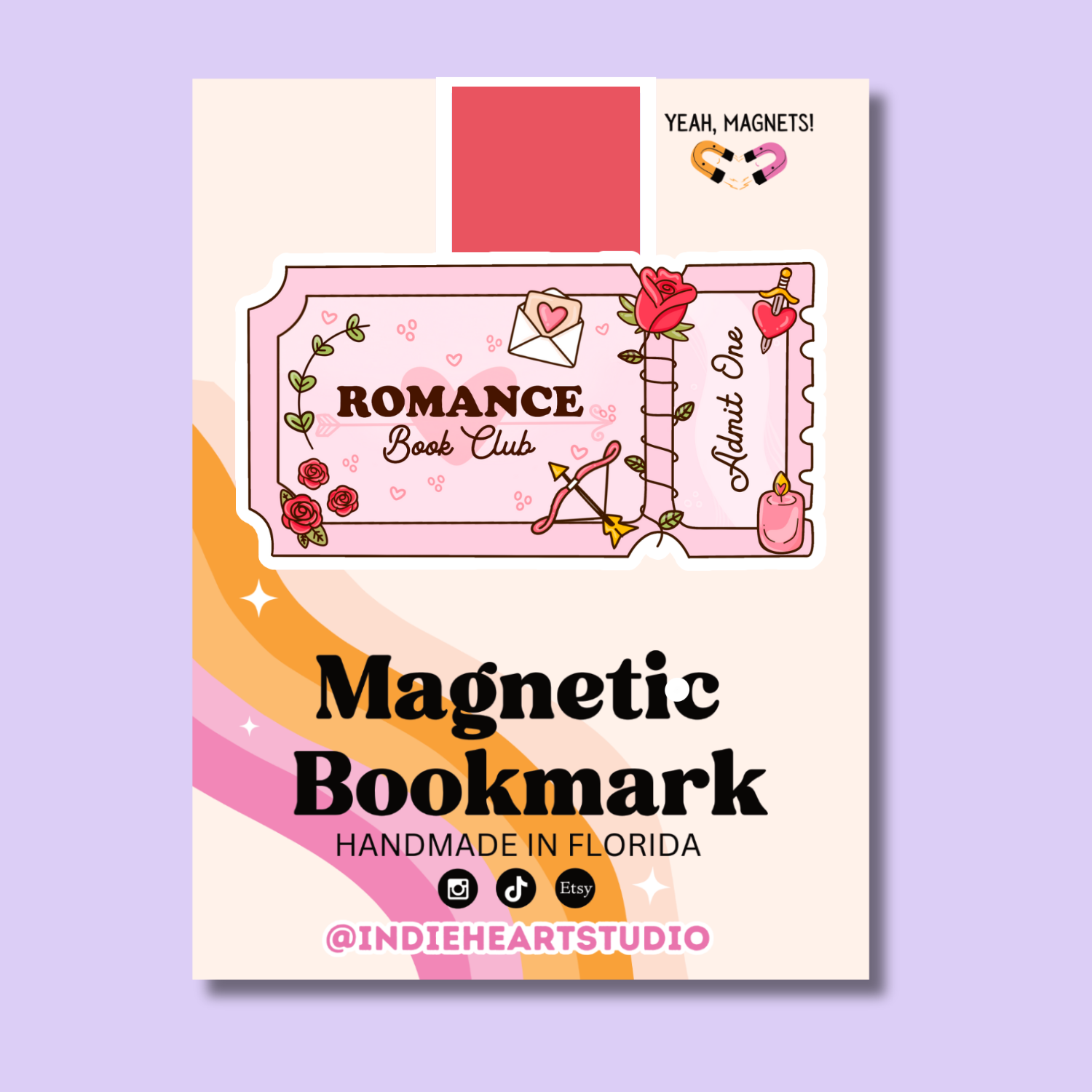 Romance Book Club Magnetic Bookmark | Bookish Romance