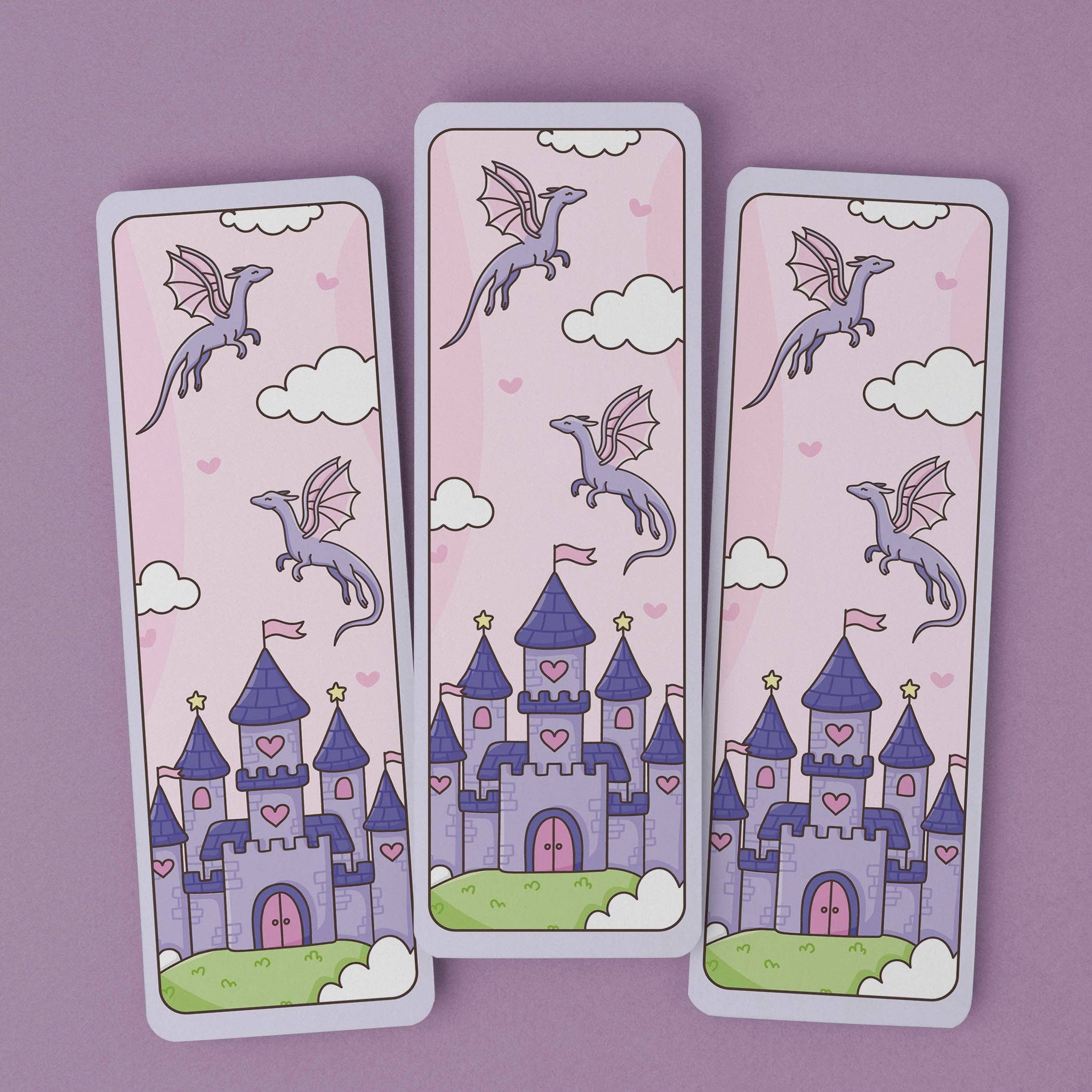 Bookmark Fantasy Castle & Dragons