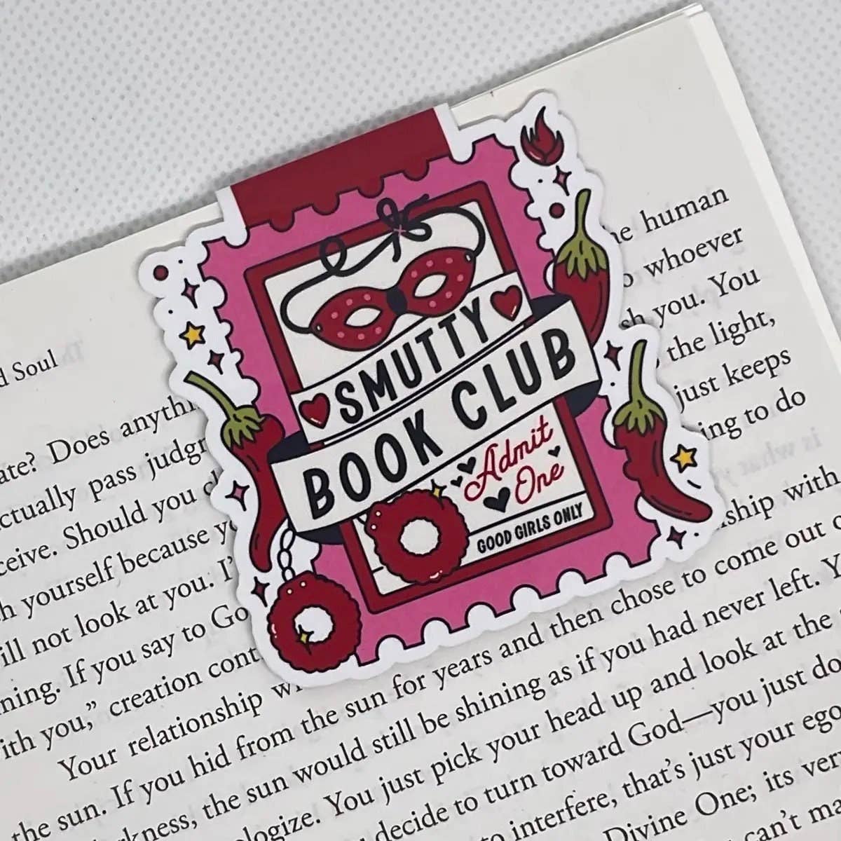 Smutty Book Club Magnetic Bookmark for Book Lovers
