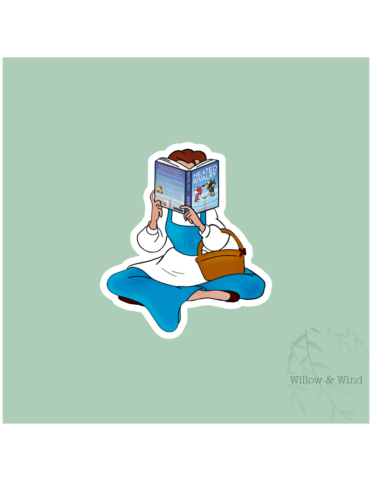 Princess Reading HR - Heated Rivalry Sticker