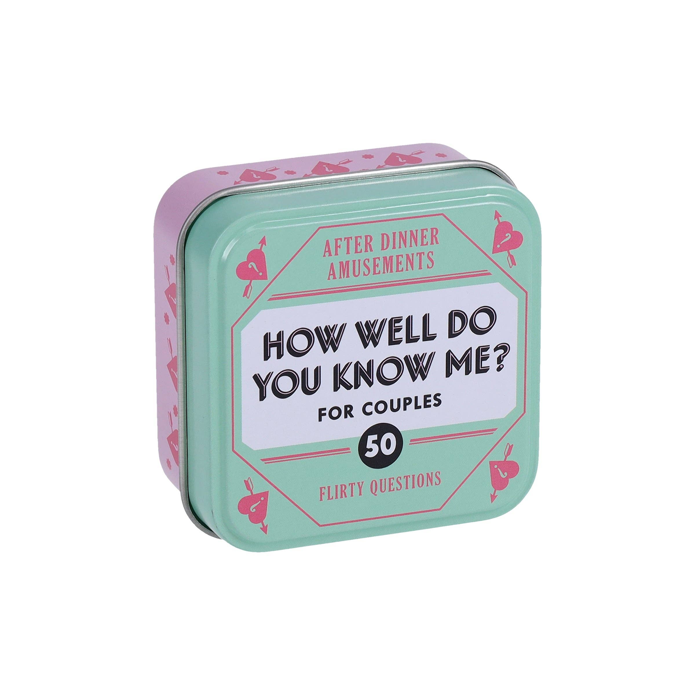 After Dinner Amusements: How Well Do You Know Me? For Couples