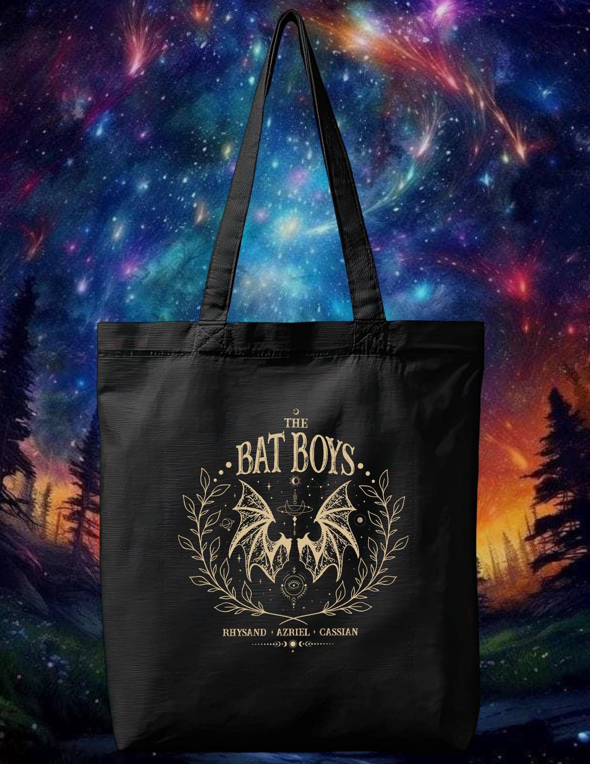 Tote Bag: ACOTAR Inspired Bat Boys Canvas Bookish
