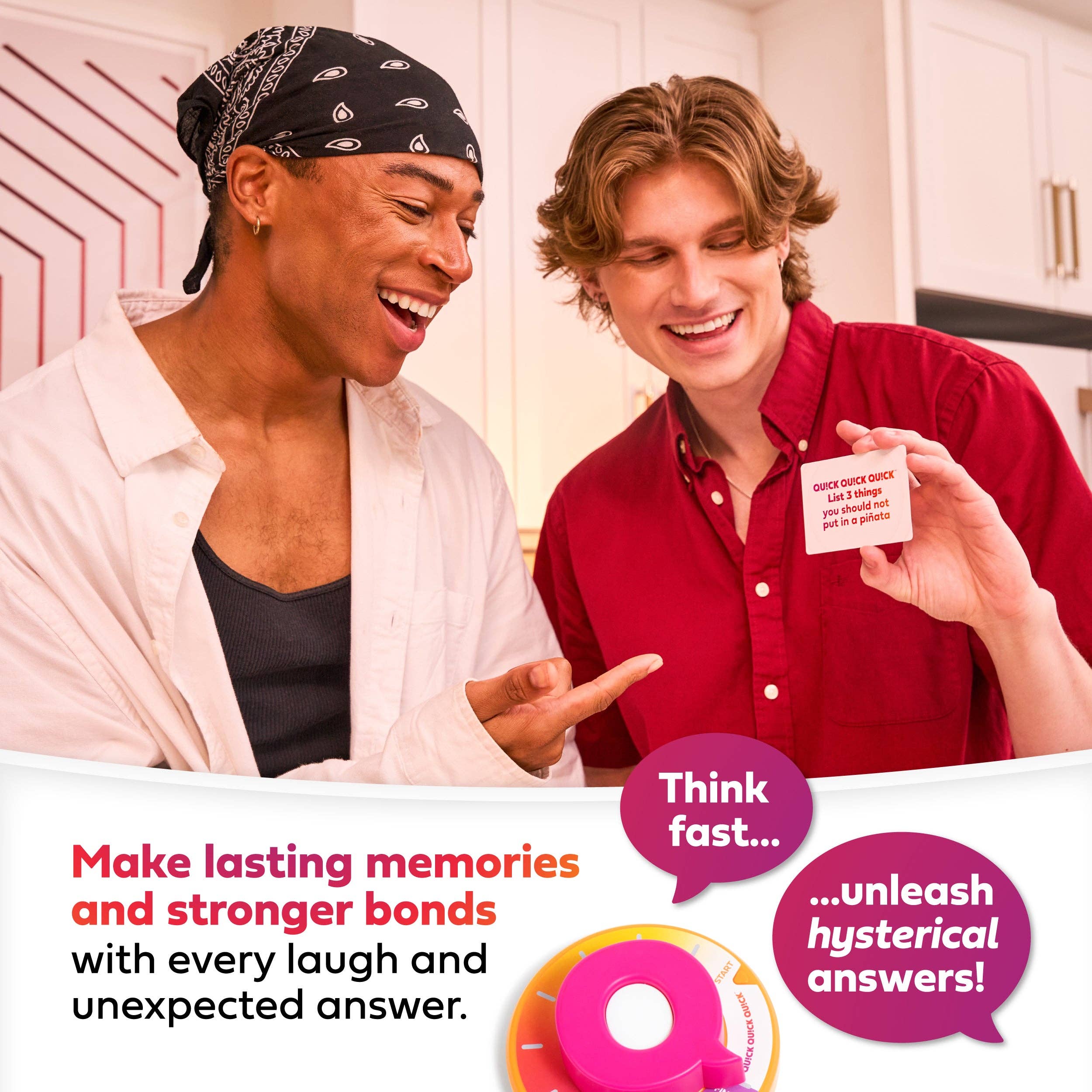 QUICK QUICK QUICK, Party Game for kids and adults ages 8+