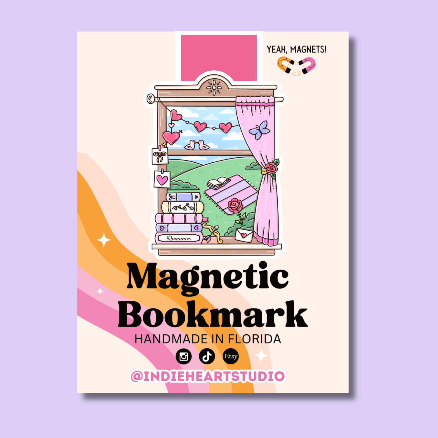 Window Into Romance Magnetic Bookmark | Valentine's Day