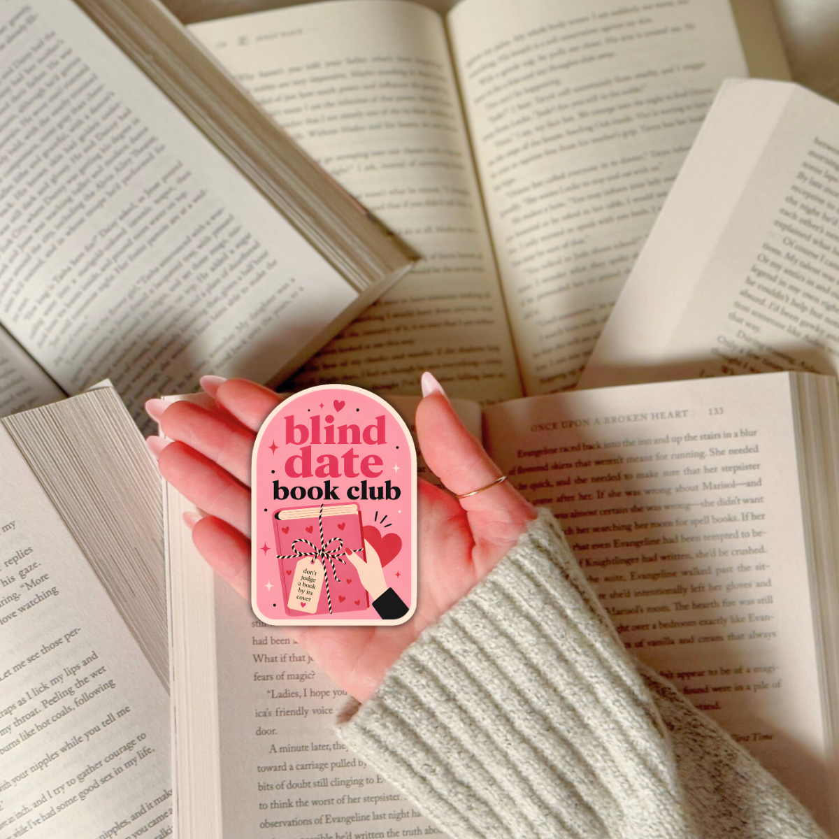Blind Date Book Club Sticker – Book Lover Reading Club