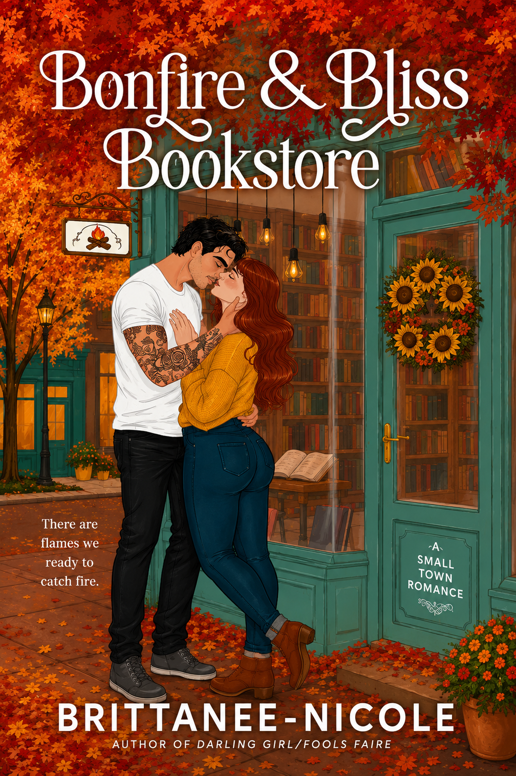 Bonfire and Bliss Bookstore (a Hope Harbor Novel): A Cozy Fall Romance