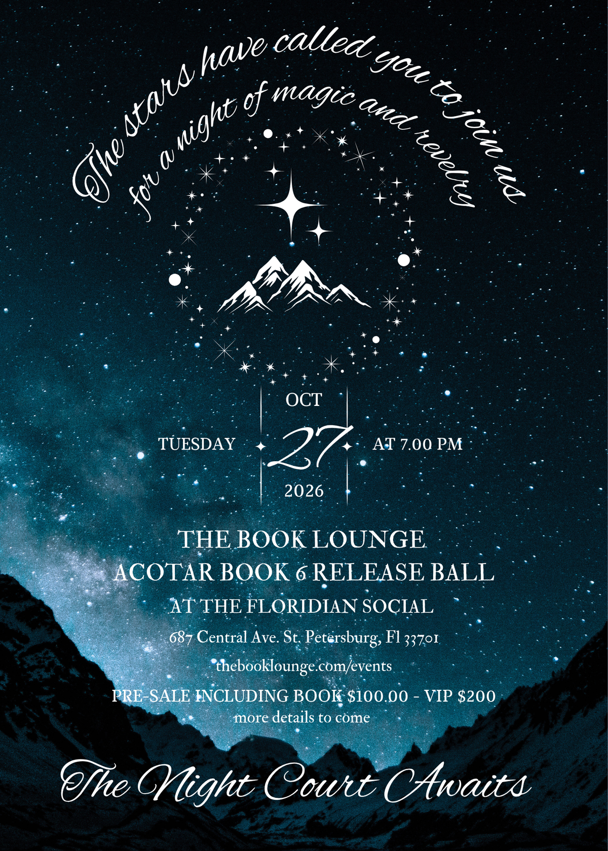 ACOTAR 6 Release Faerie Ball!