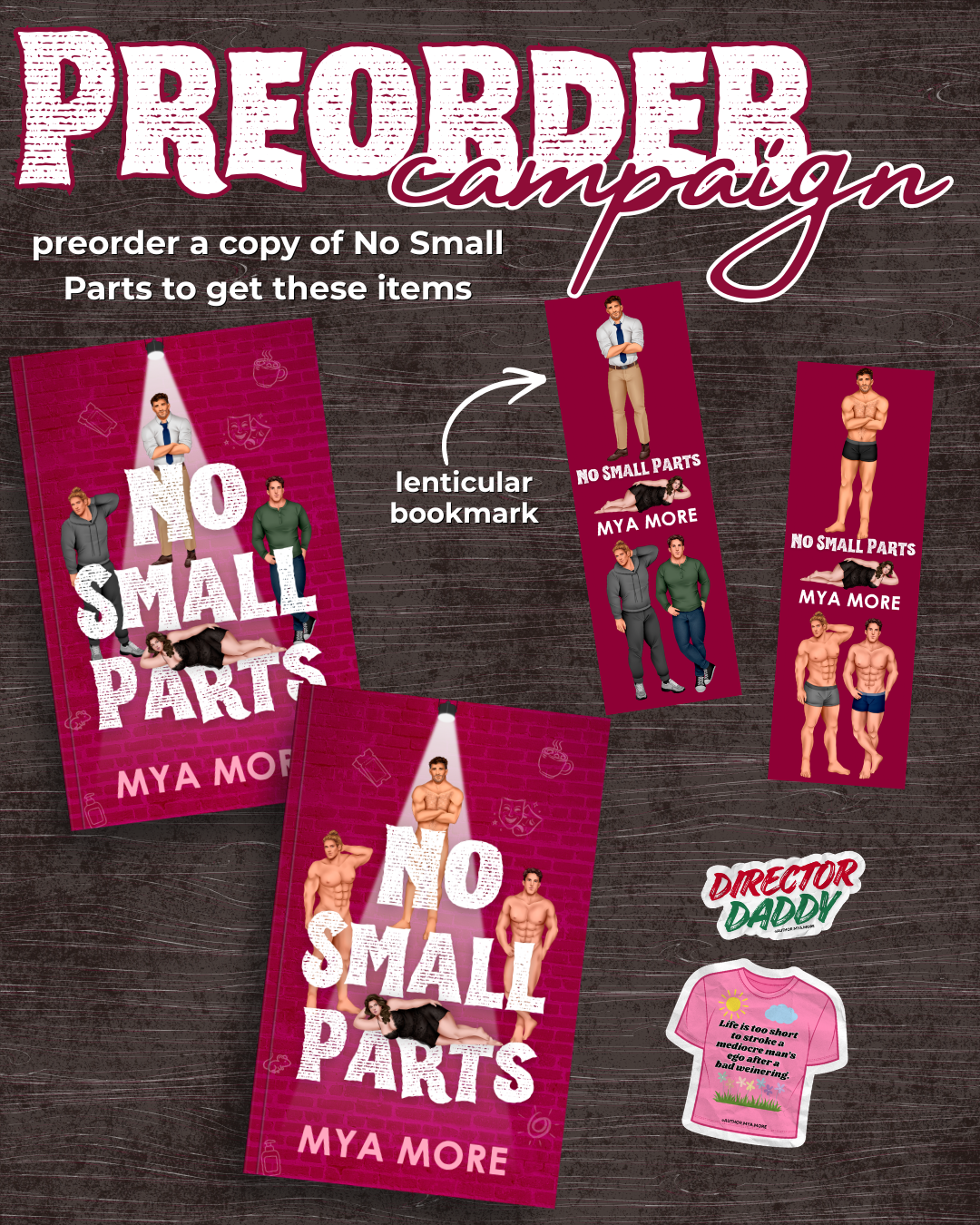 Pre-Order: No Small Parts by Mya More (and receive swag)!
