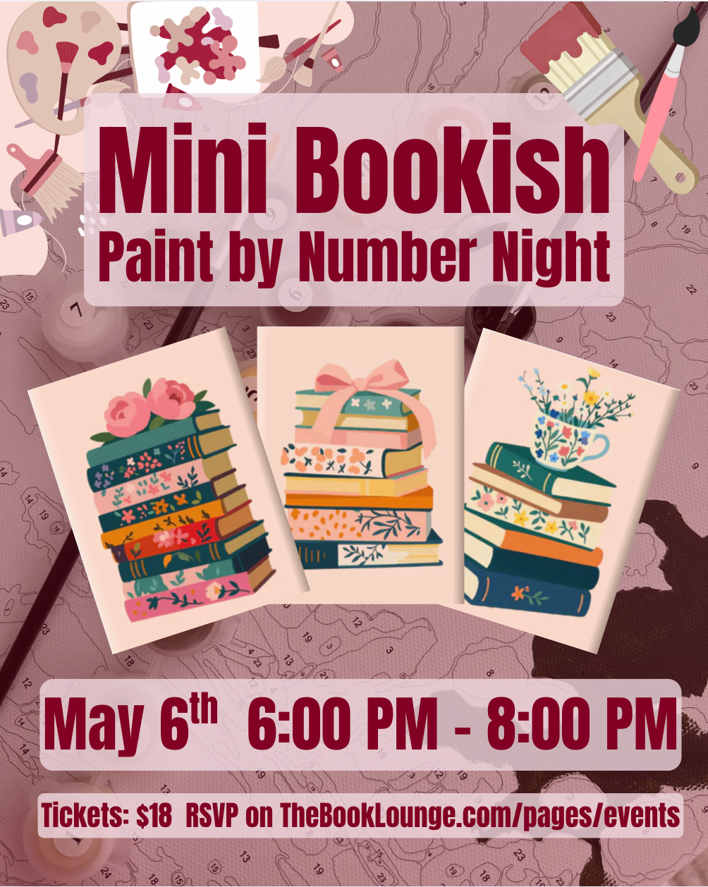 Mini Bookish Paint by Number Night!
