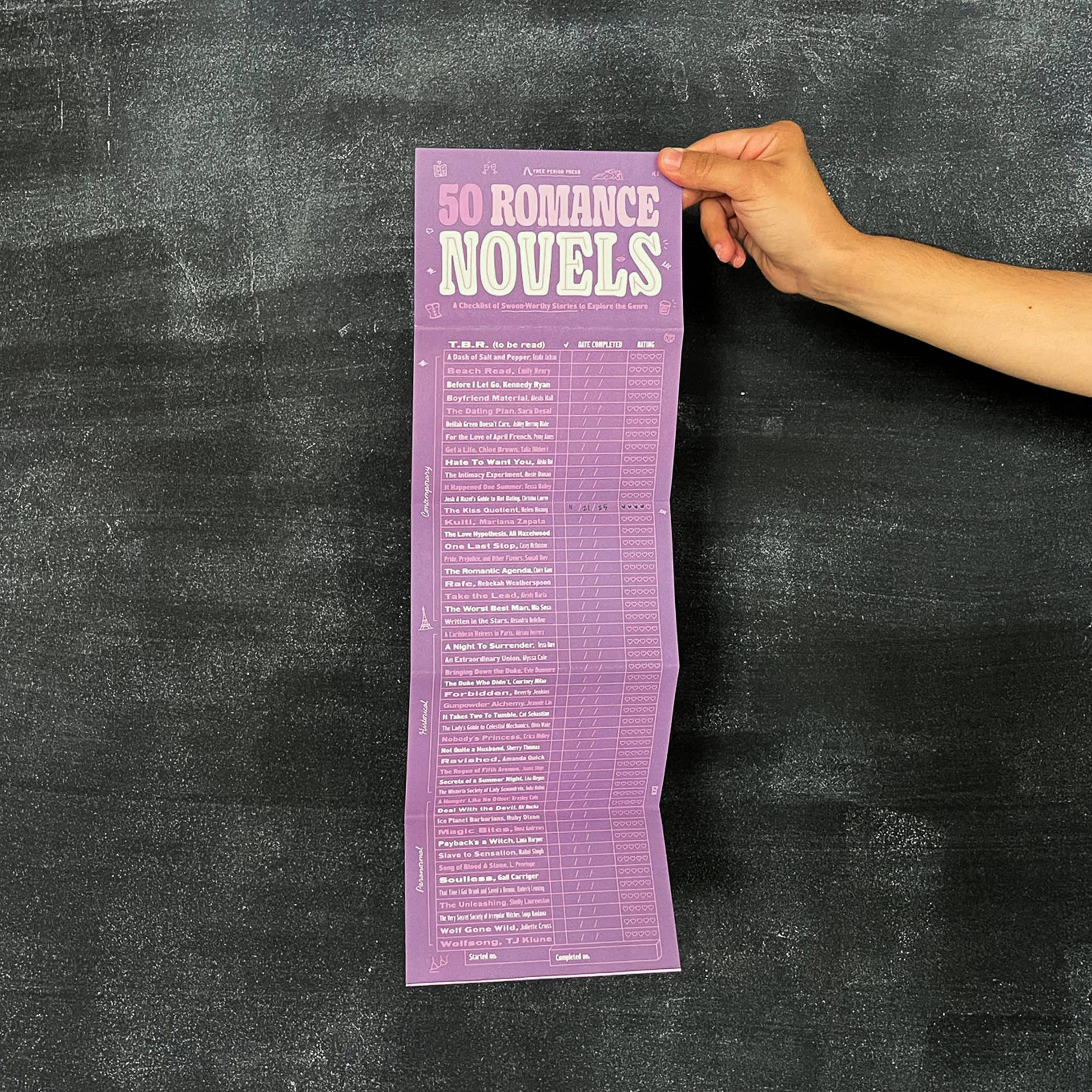 50 Romance Novels: A Checklist of Swoon-Worthy Stories