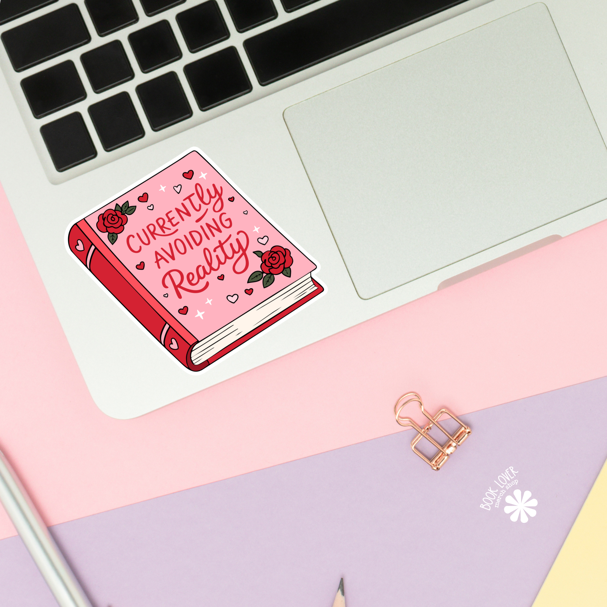 Currently Avoiding Reality Stickers / Bookish Stickers
