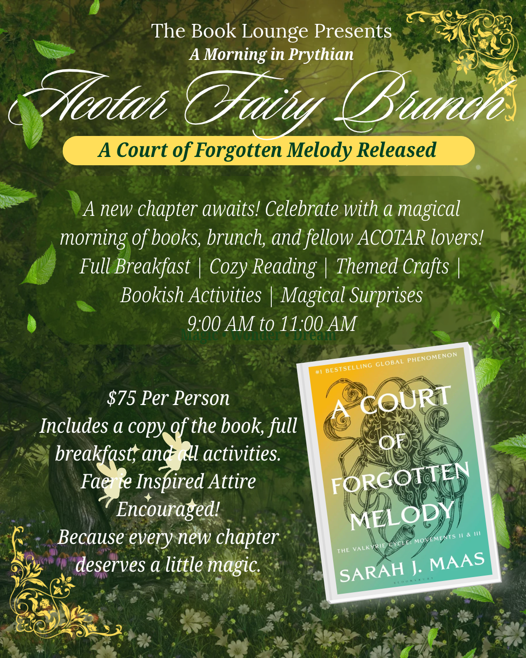 A Court of Forgotten Melody Release Celebration Brunch