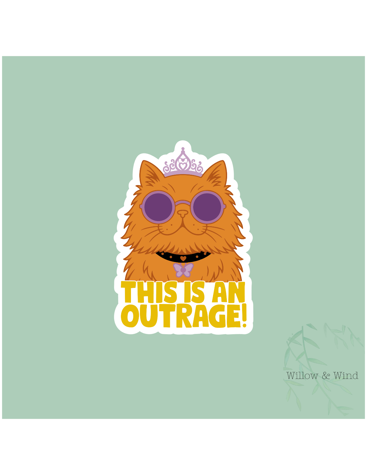 Outrage cat - Dungeon Crawler Carl Sticker