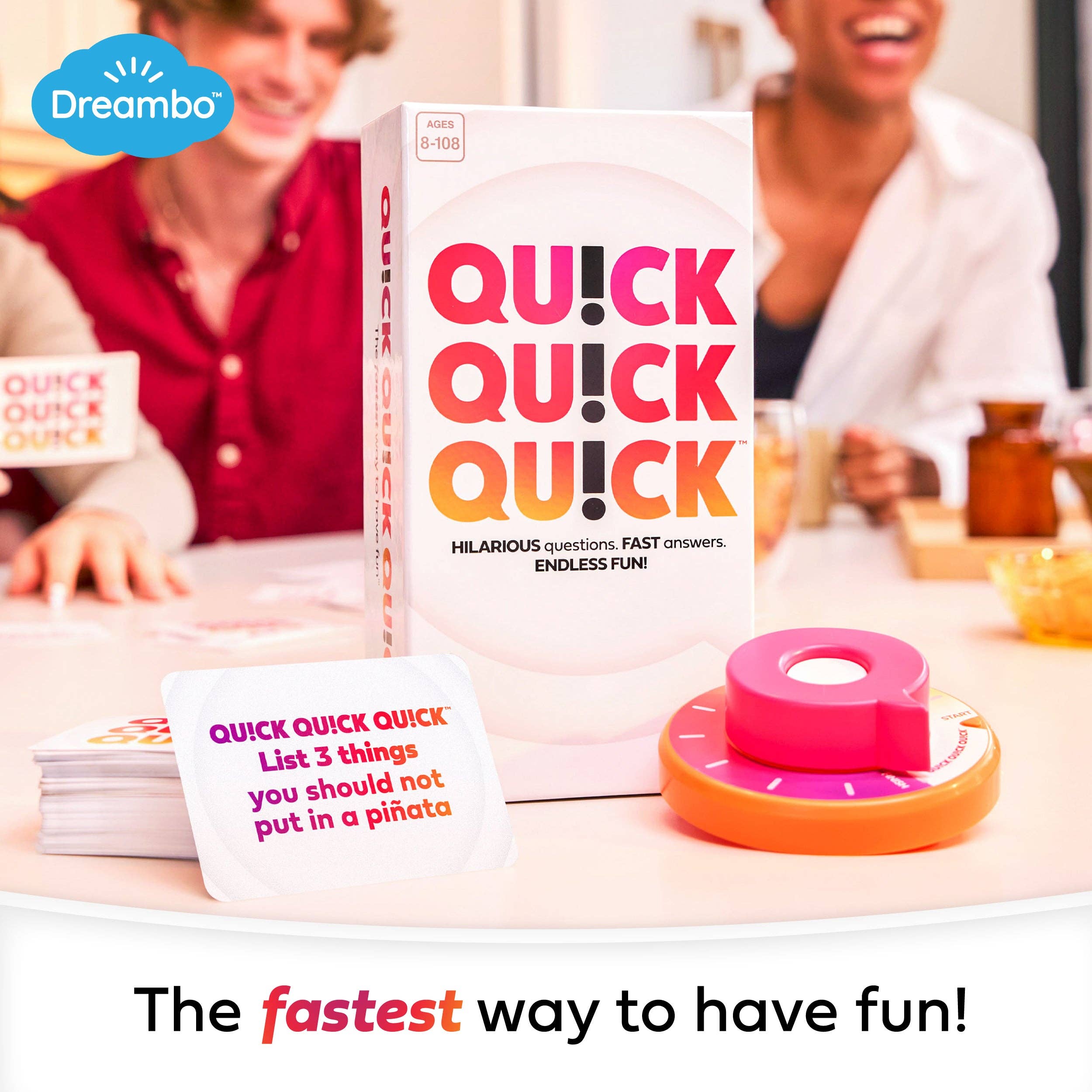 QUICK QUICK QUICK, Party Game for kids and adults ages 8+