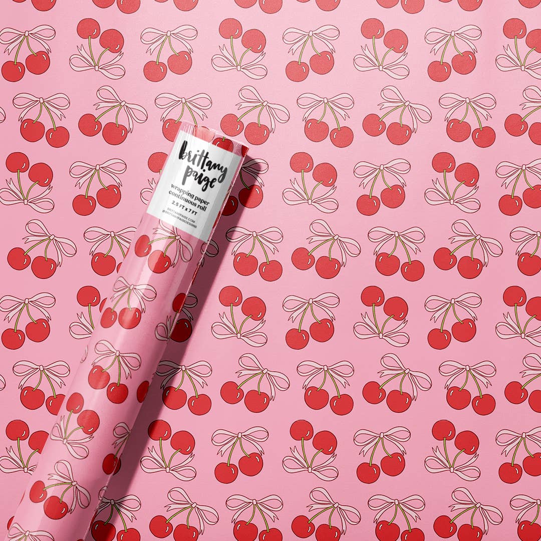 Cherries Wrapping Paper Roll