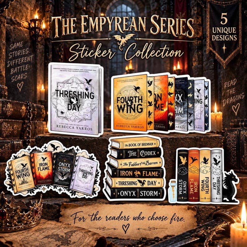 Threshing Day Empyrean Series Inspired Sticker | Fourth Wing | Iron Flame Onyx Storm