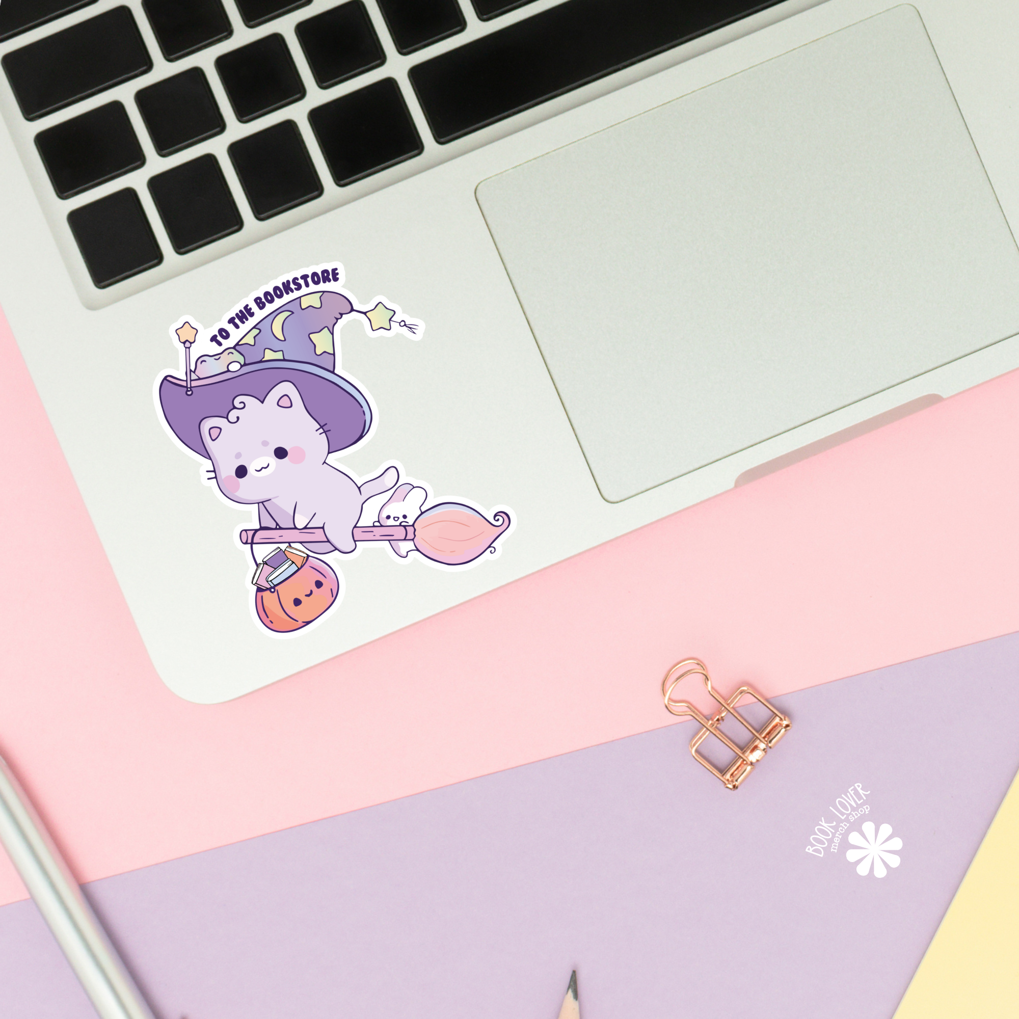 To The Bookstore Halloween Cat Stickers / Bookish Stickers