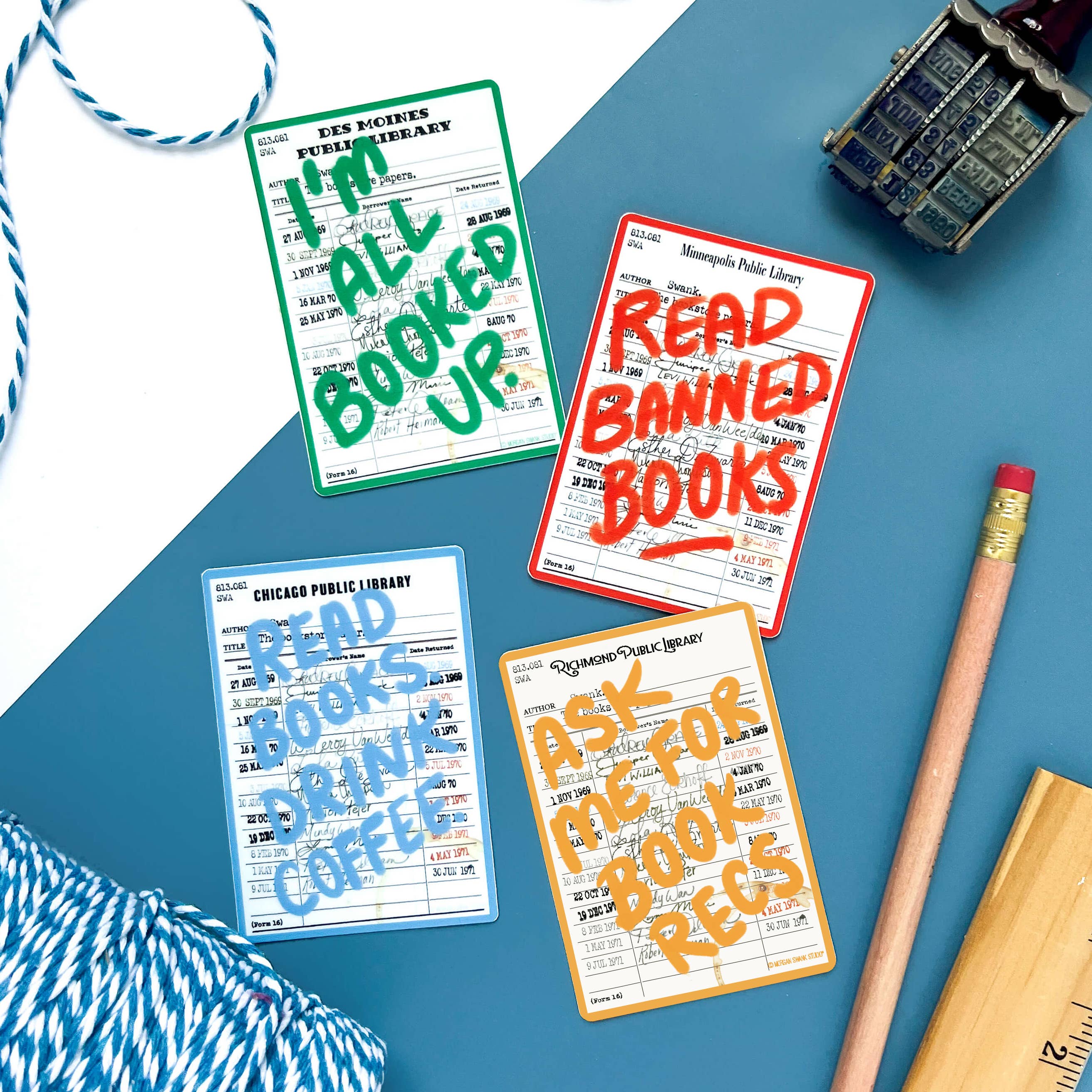 Read Banned Books  | Library Card Sticker
