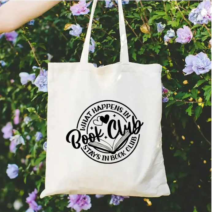 Canvas Tote Bag – Perfect for Book Club Lovers!