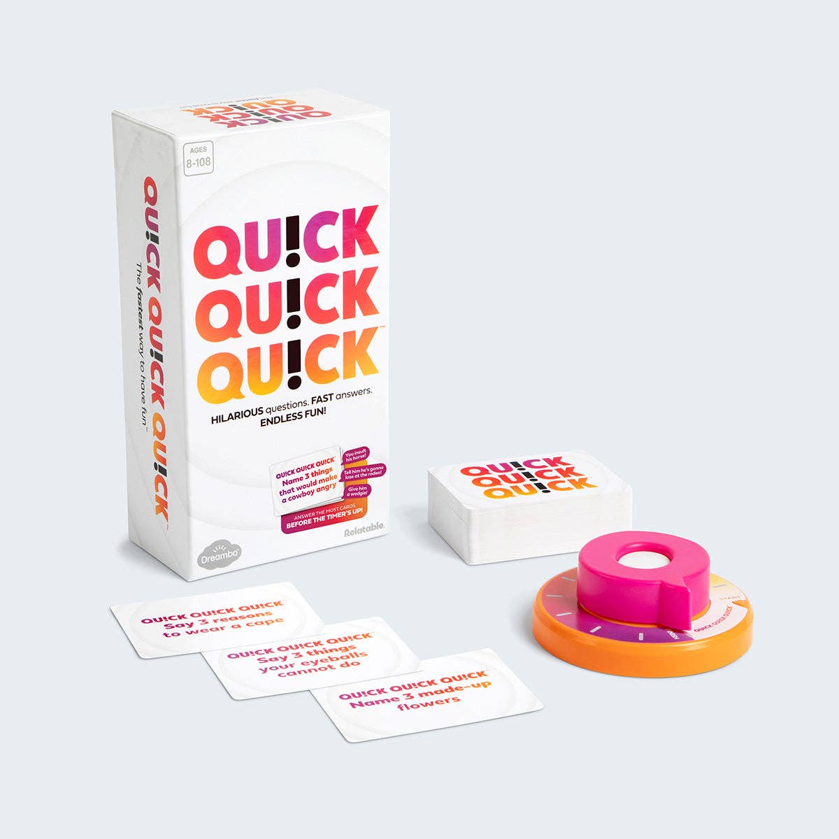 QUICK QUICK QUICK, Party Game for kids and adults ages 8+