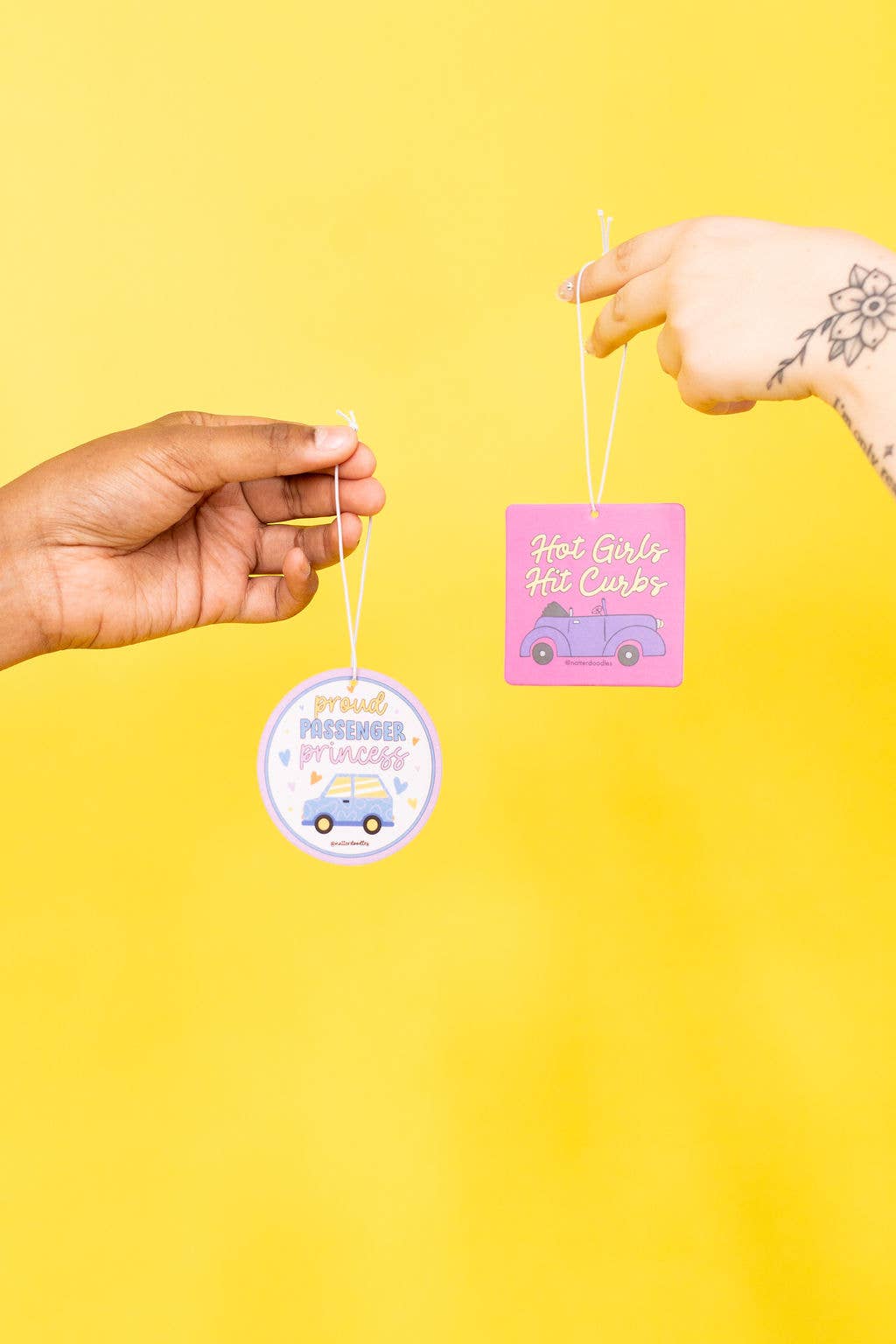 Hot Girls Hit Curbs – Ocean Scent Funny Car Air Freshener
