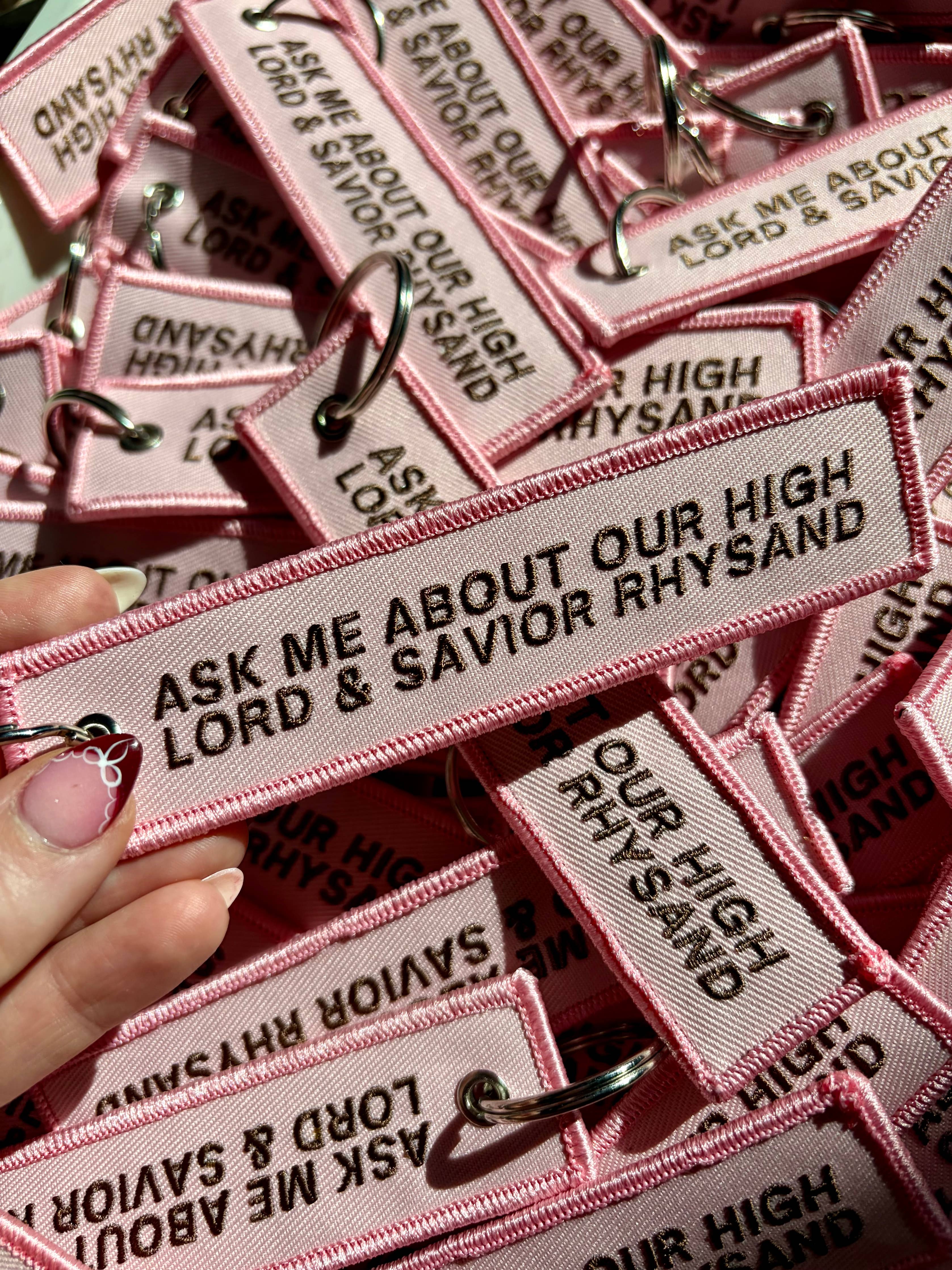 High Lord 📖 Fabric Keychain/Bookish Pull Tag